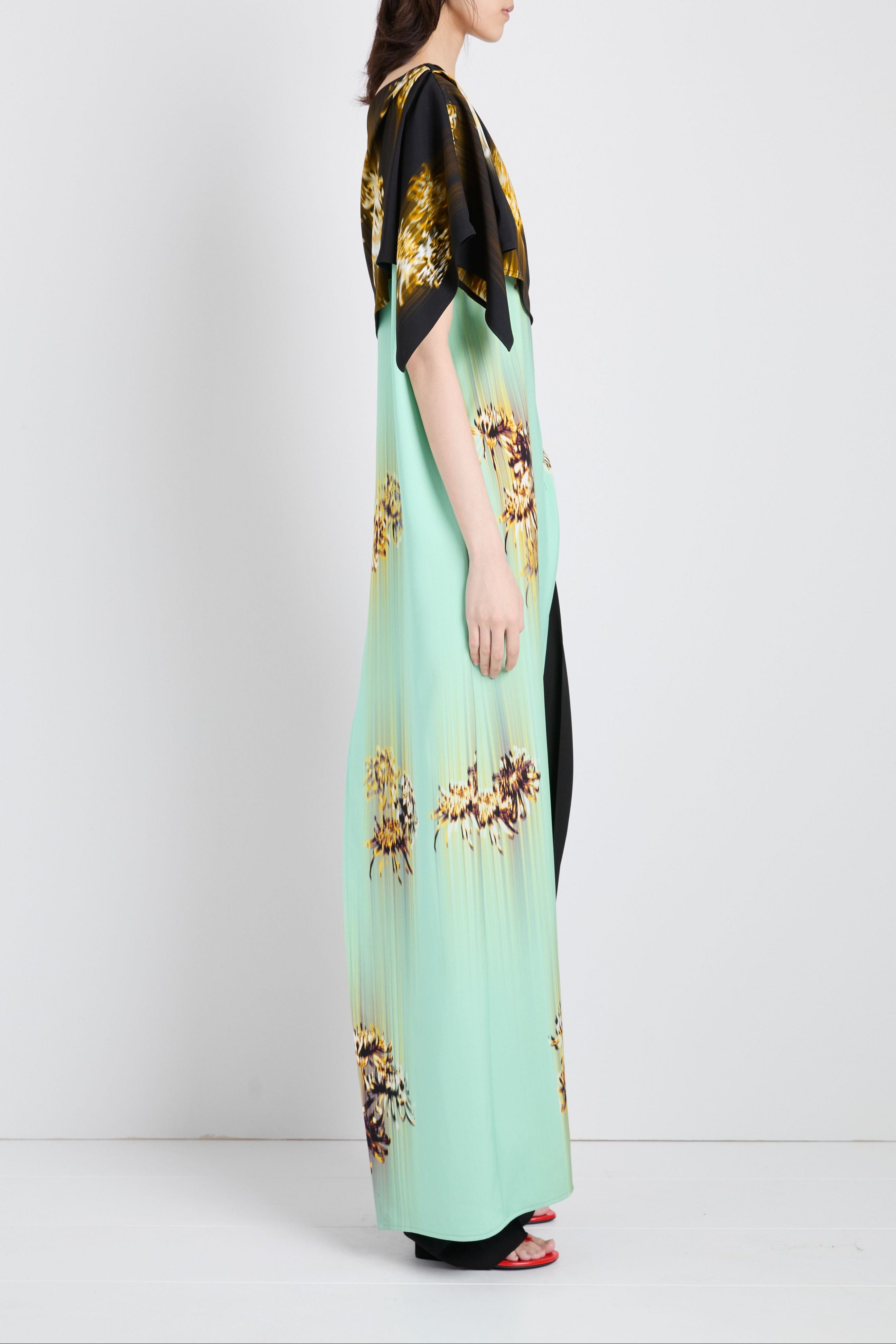 Haya Top in Printed Viscose Cady