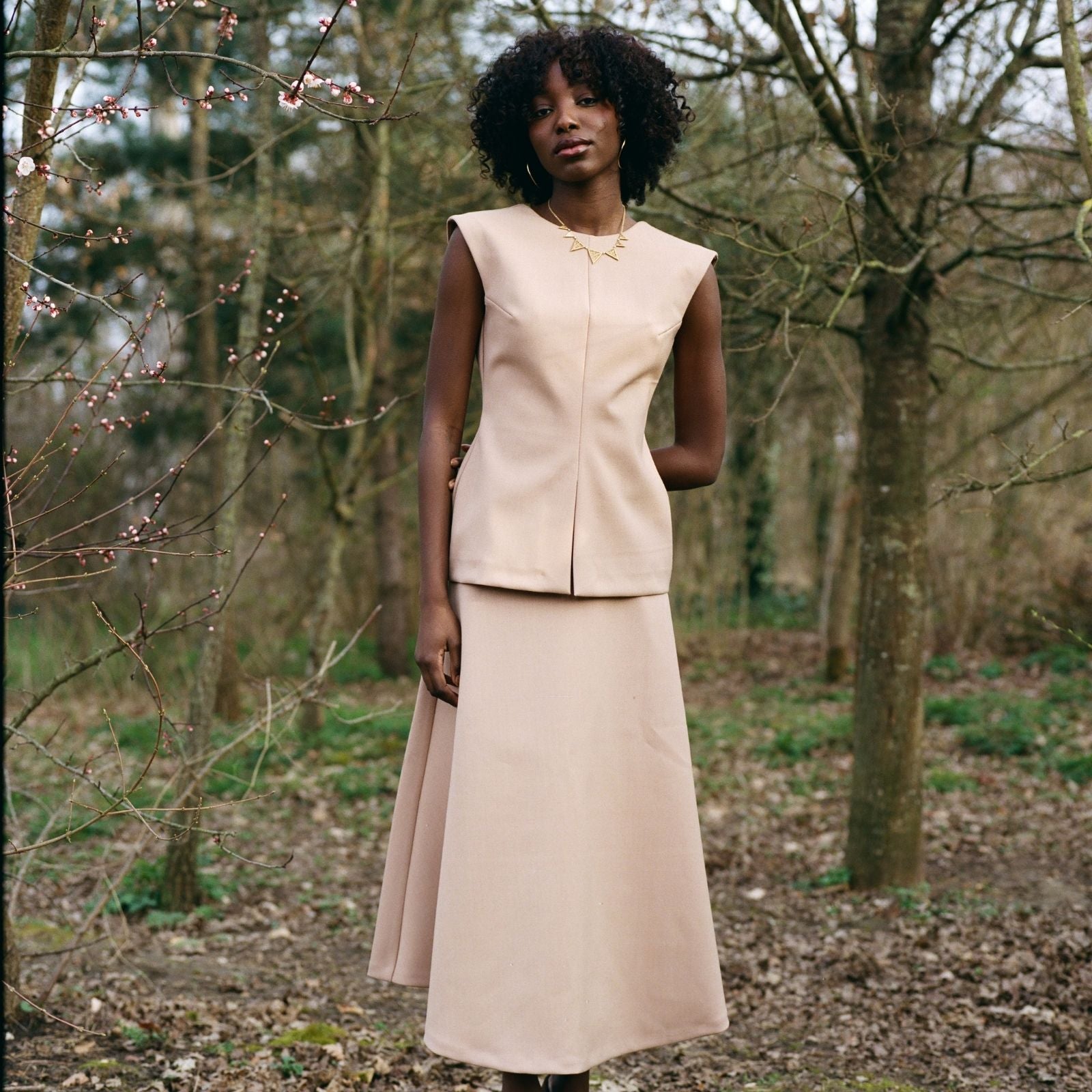 ワンピース Herlipto Montecristo Long Dress Moss S Montecristo Long Dress（ワンピース）｜Her lip to（ハーリップ