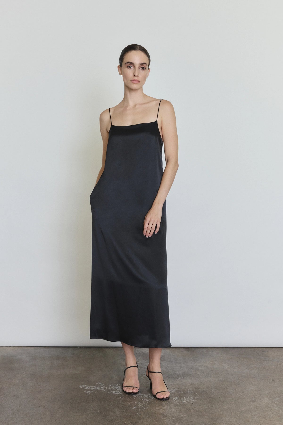 Agnes Slip Dress - Black