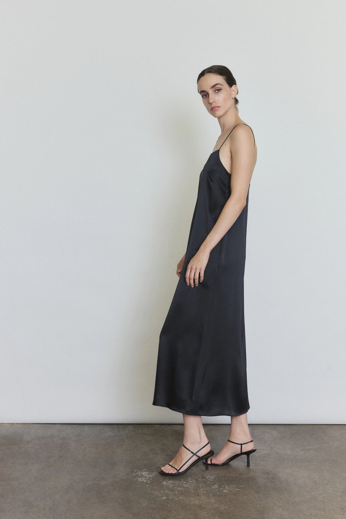 Agnes Slip Dress - Black