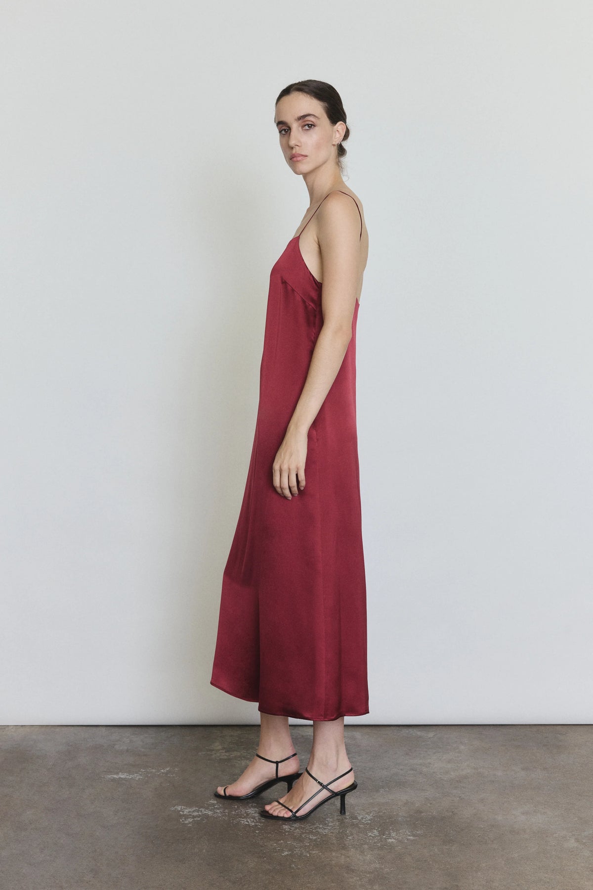 Agnes Slip Dress - Bordeaux