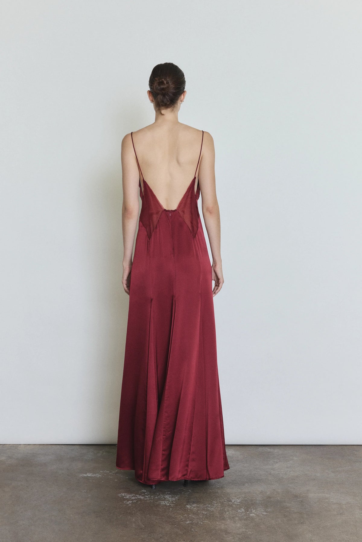 Simone Slip Dress - Bordeaux