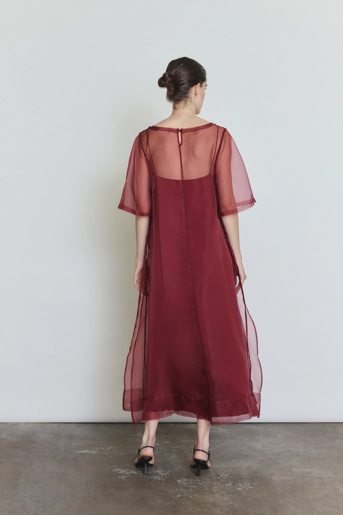 Thea Sheath Dress - Bordeaux