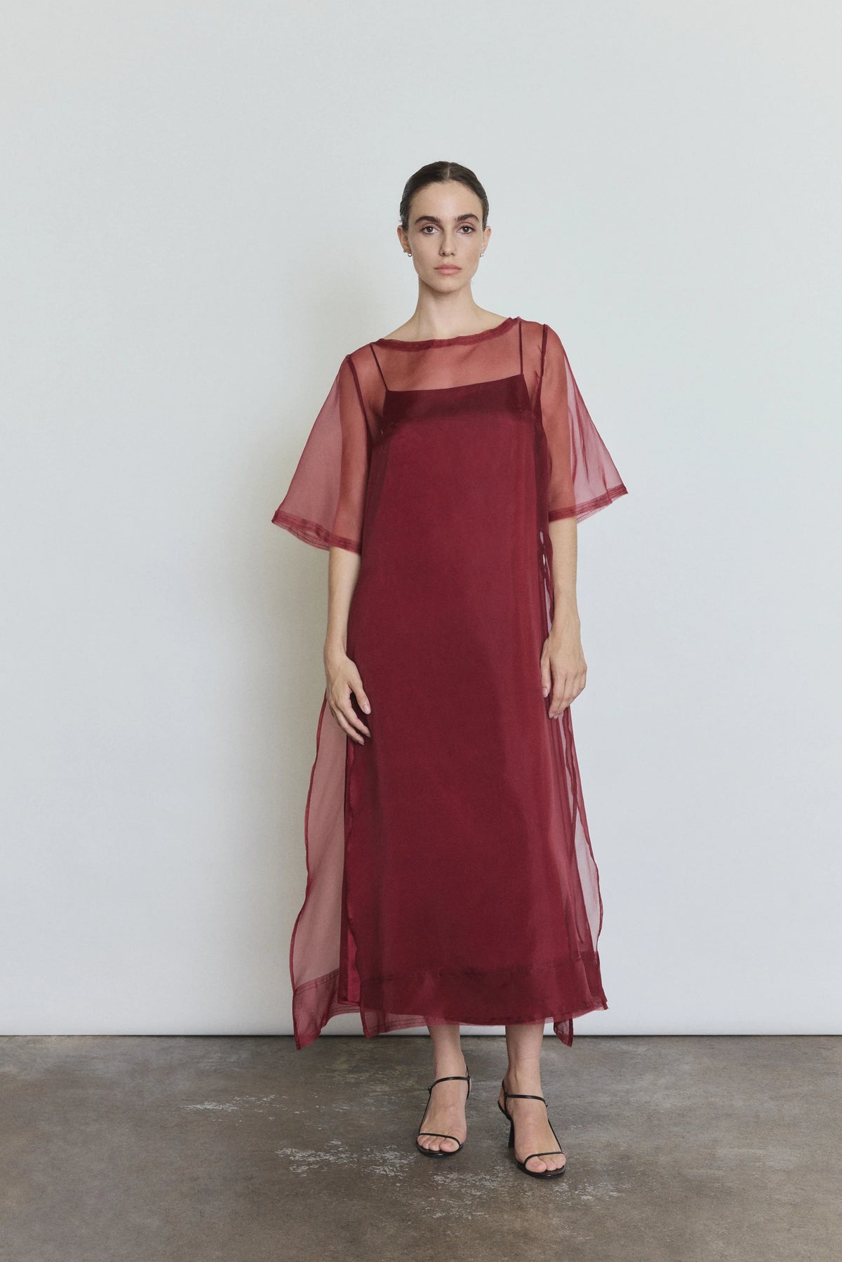 Thea Sheath Dress - Bordeaux