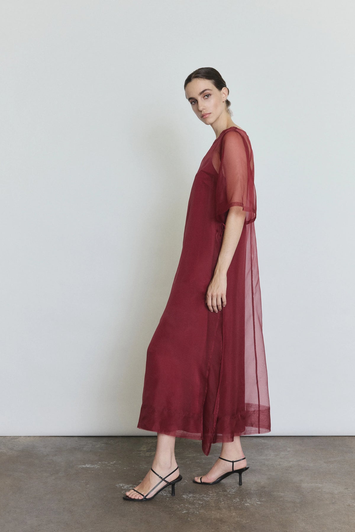 Thea Sheath Dress - Bordeaux