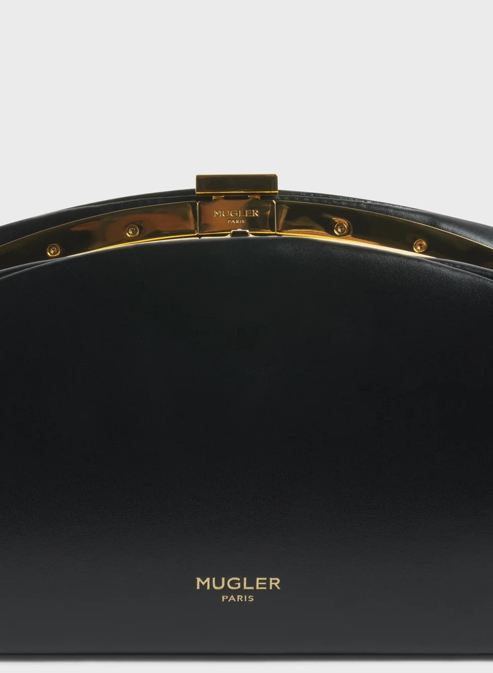 Leather Lua Clutch - Black