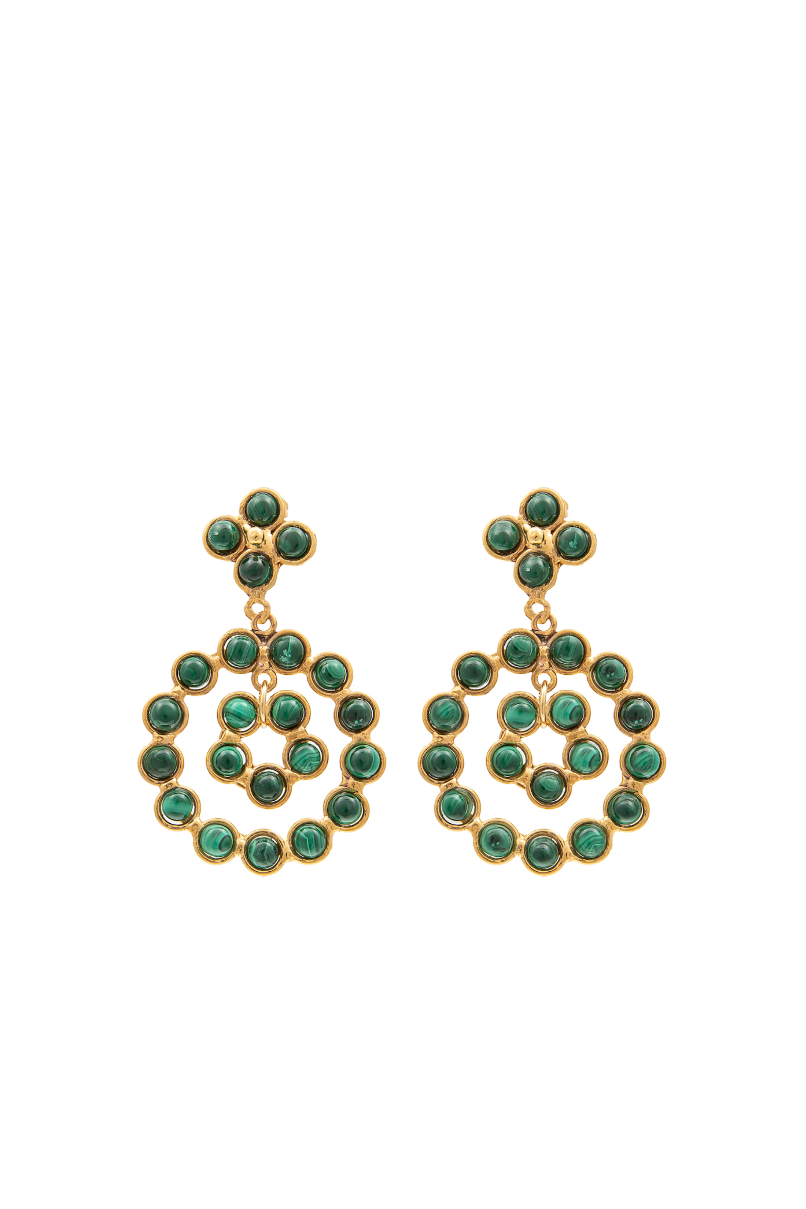 Malachite Drop Earrings