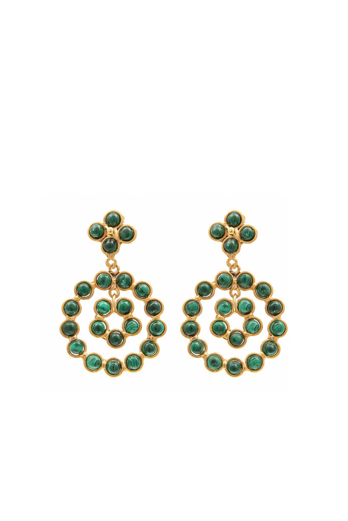 Malachite Drop Earrings