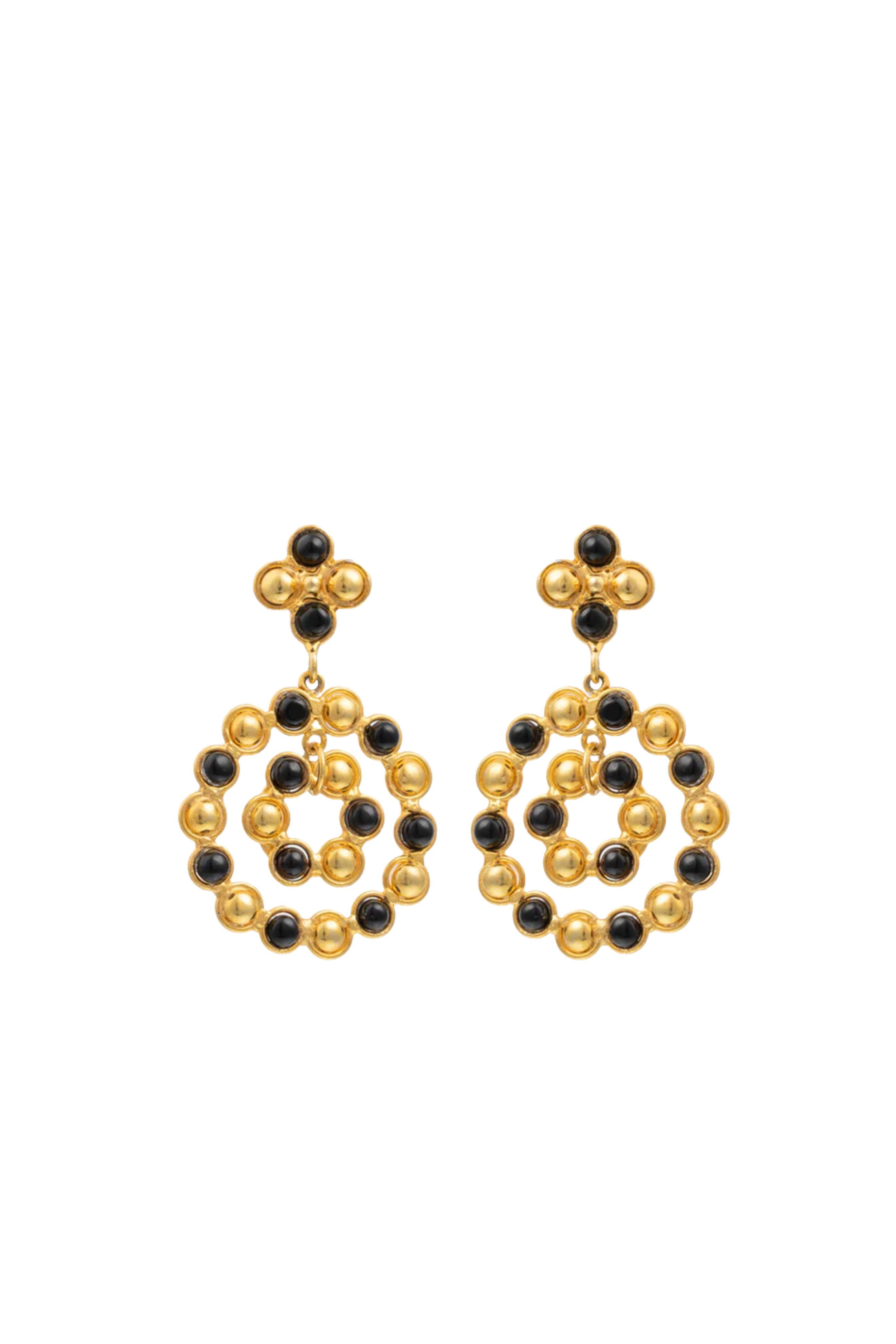 Black Onyx Drop Earrings