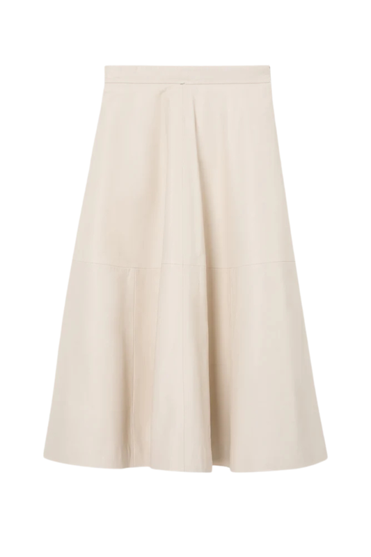 A-Line Leather Skirt