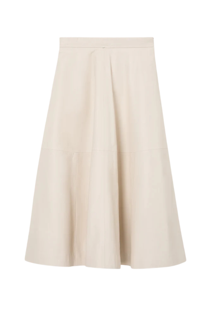 A-Line Leather Skirt