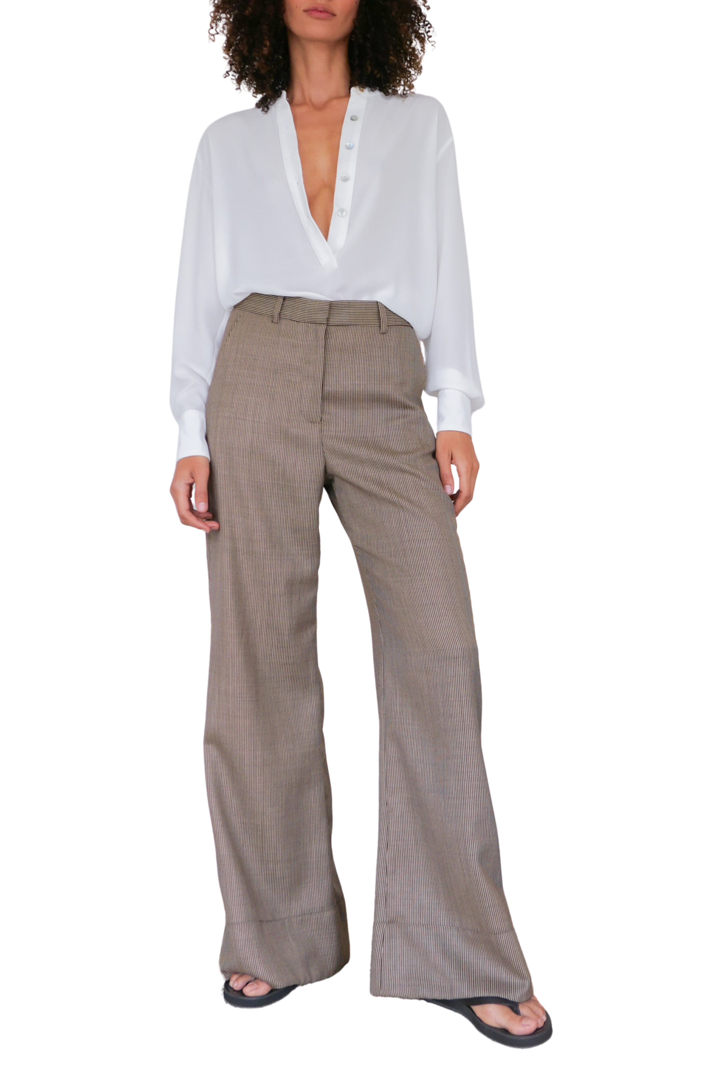 Stripe Flare Trouser