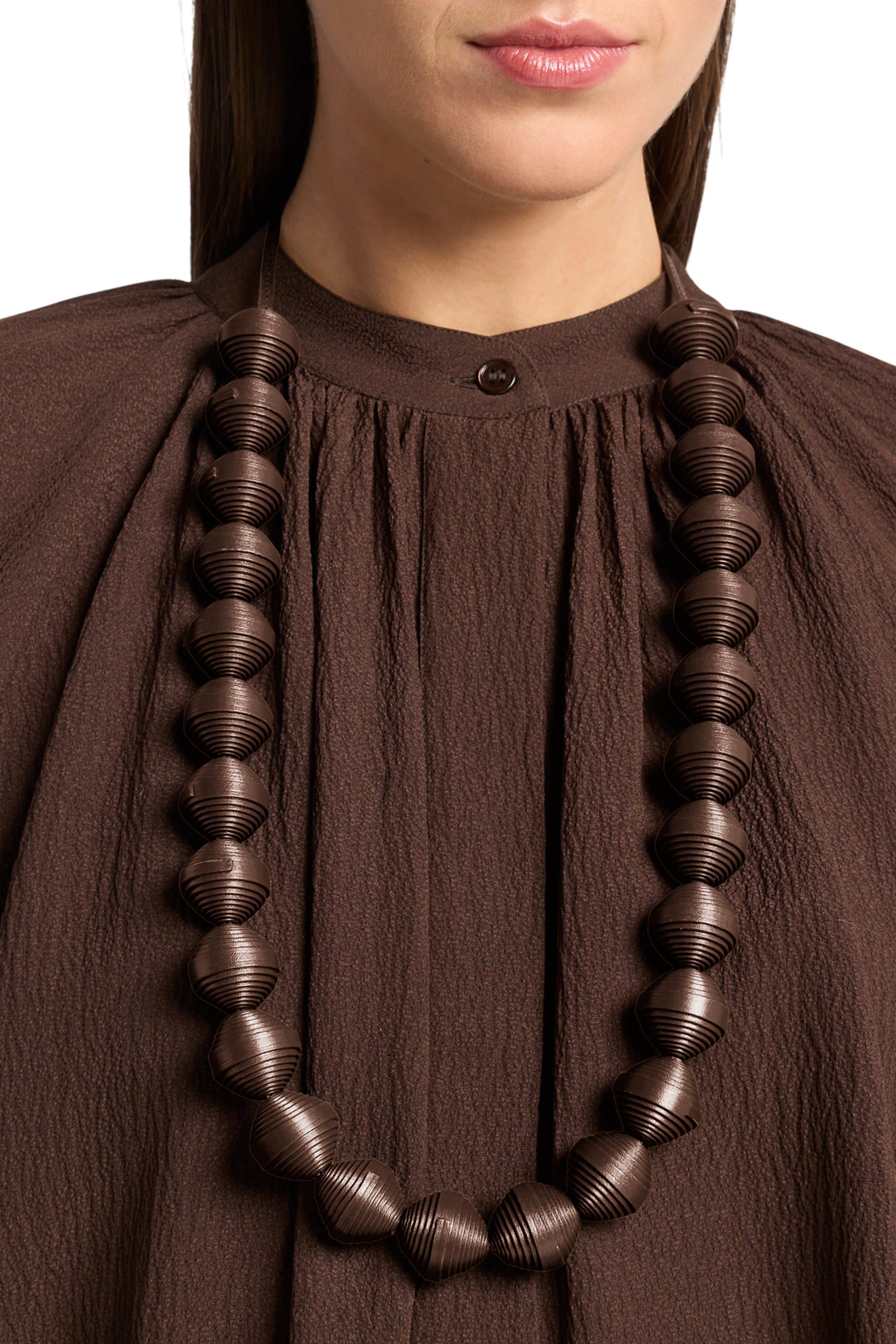 Leather Beads Necklace