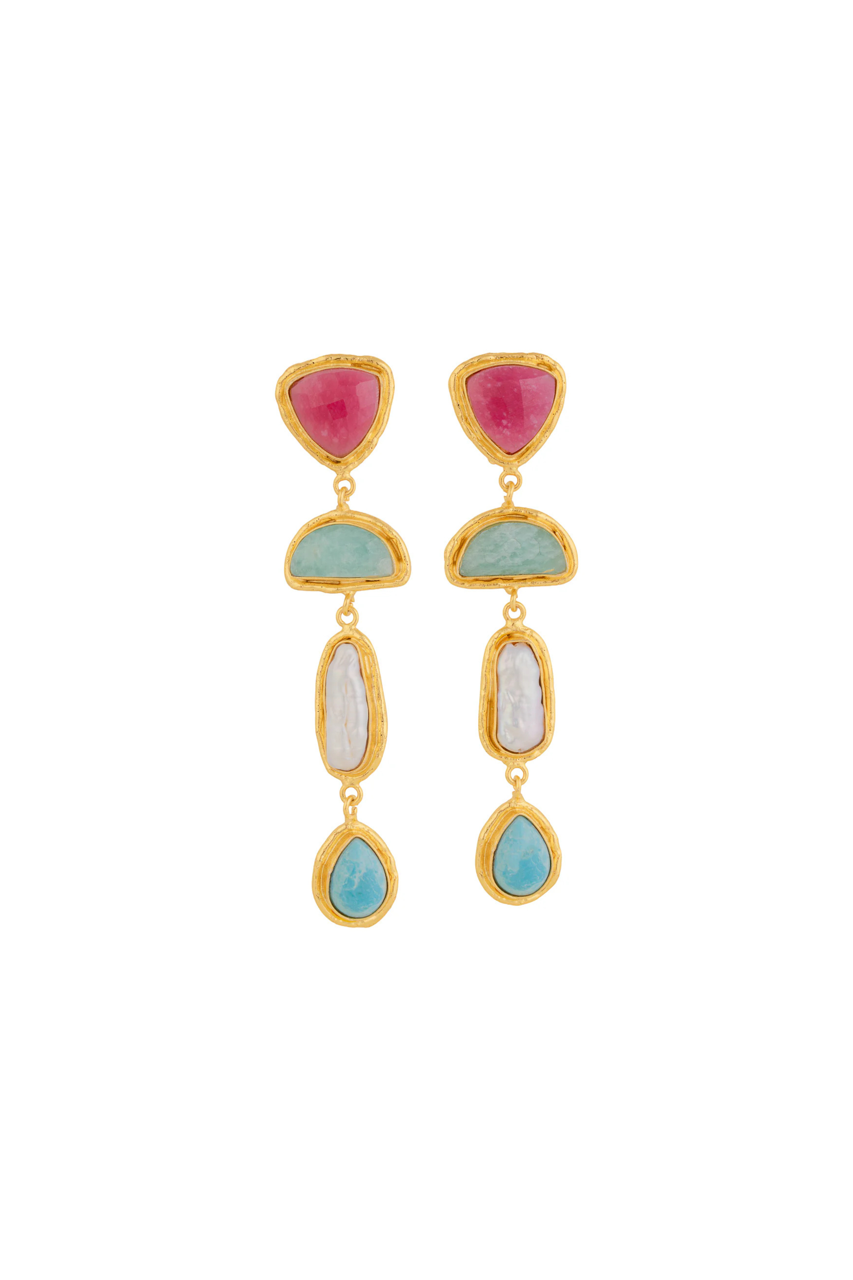 Cascade Earring - Pink