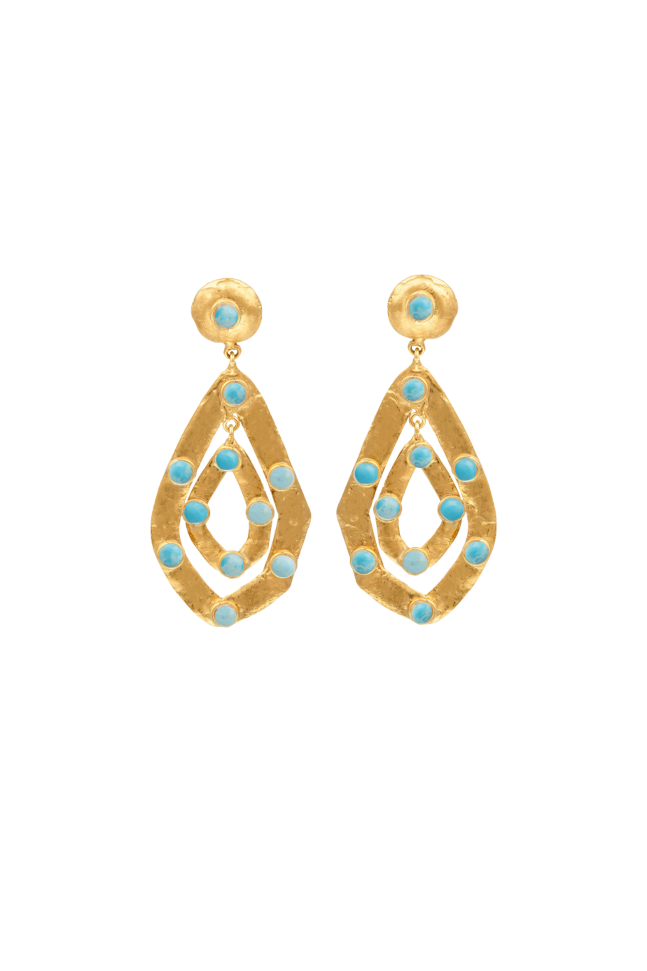Ava Larimar Earrings