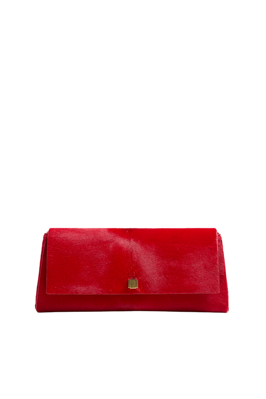 Audrey Clutch in Ruby