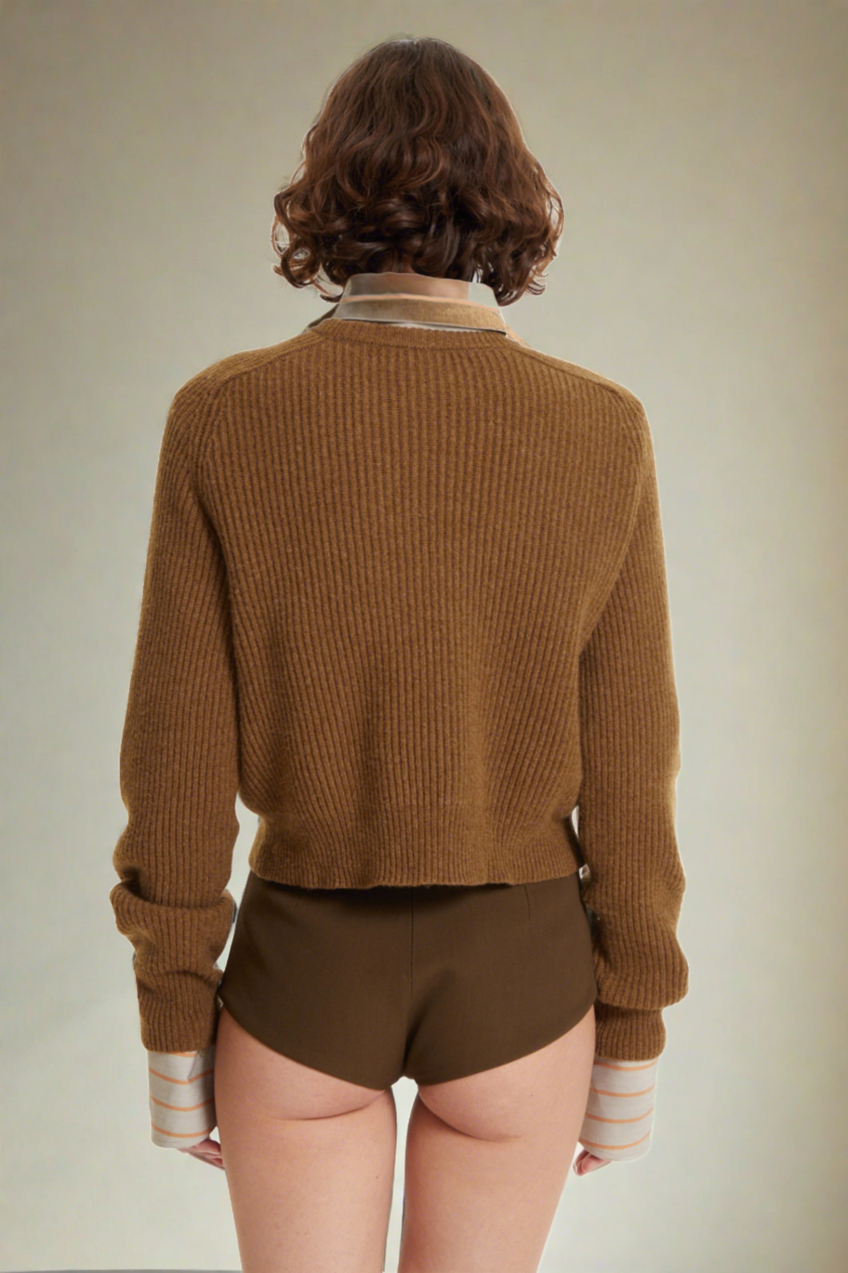 PETAR PETROV Cropped Cashmere Sweater