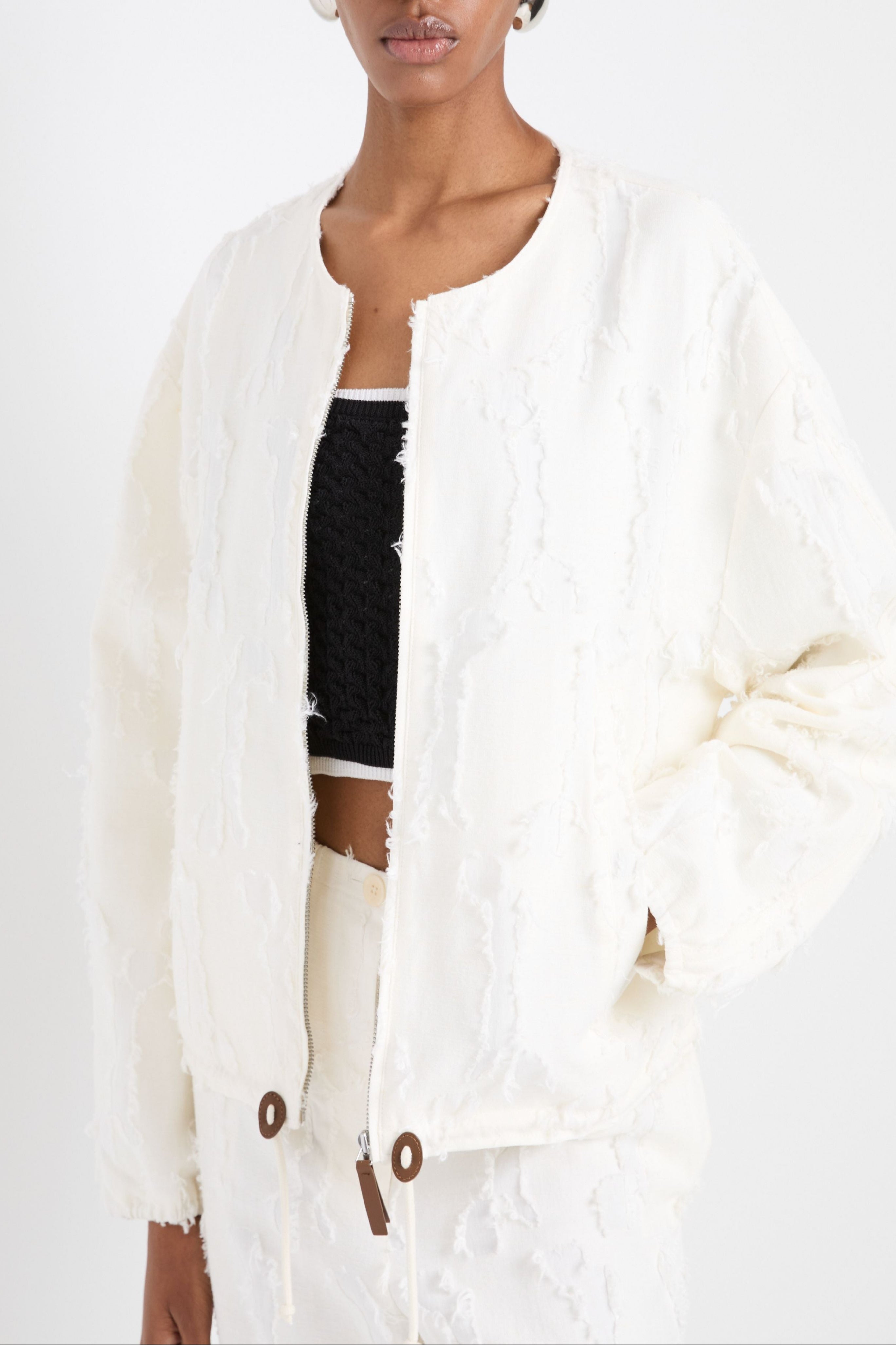 Madigan Jacket in Jacquard Cotton