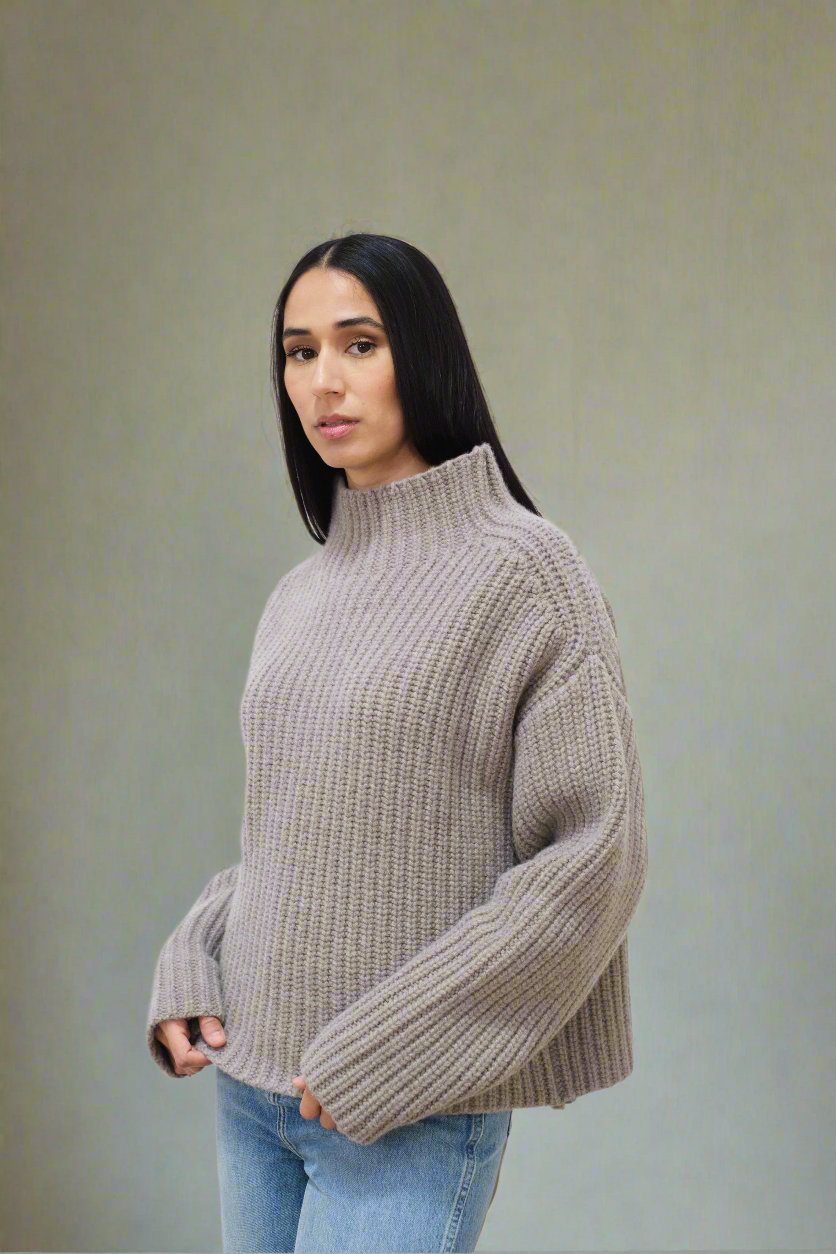 Isabella Merino Wool Turtleneck Sweater