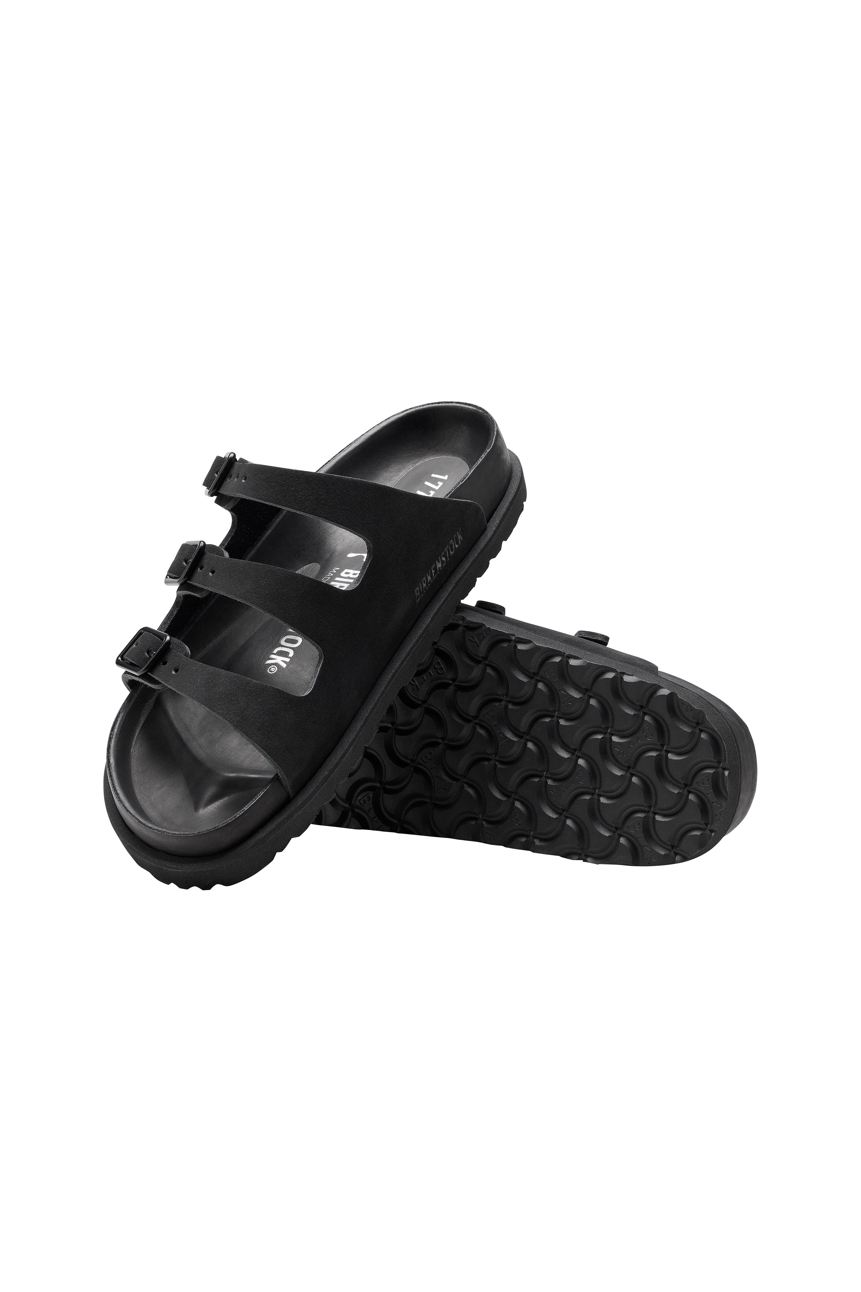 Florida Black Suede Sandals