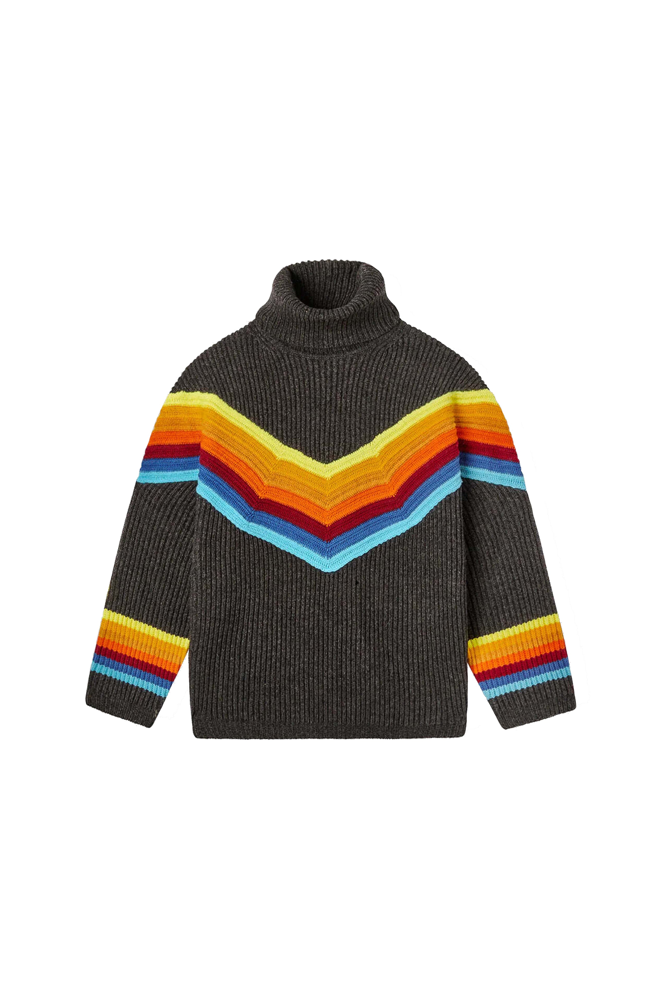 Rainbow turtleneck hot sale