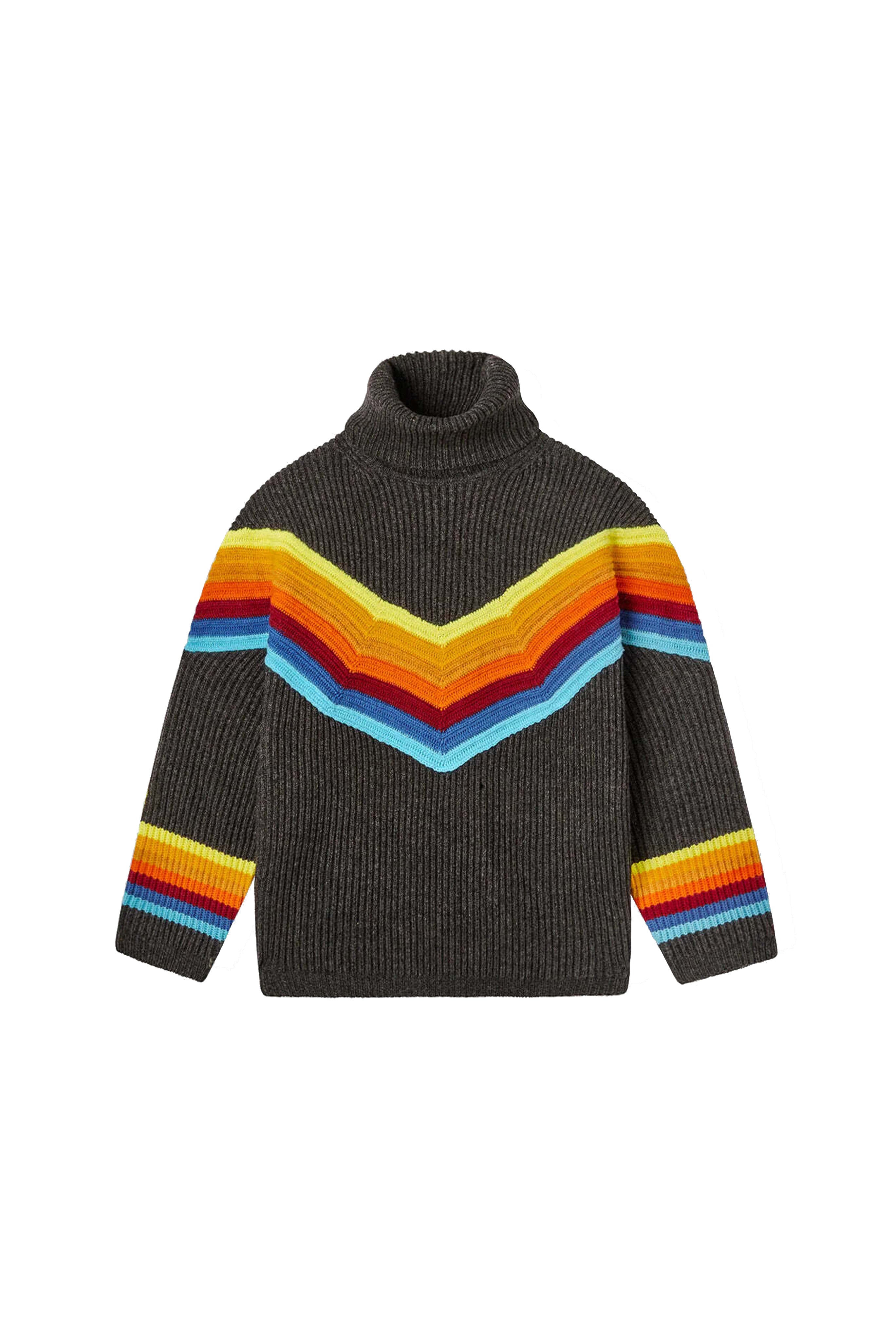 CHRISTOPHER JOHN ROGERS Turtleneck Rainbow Sweater