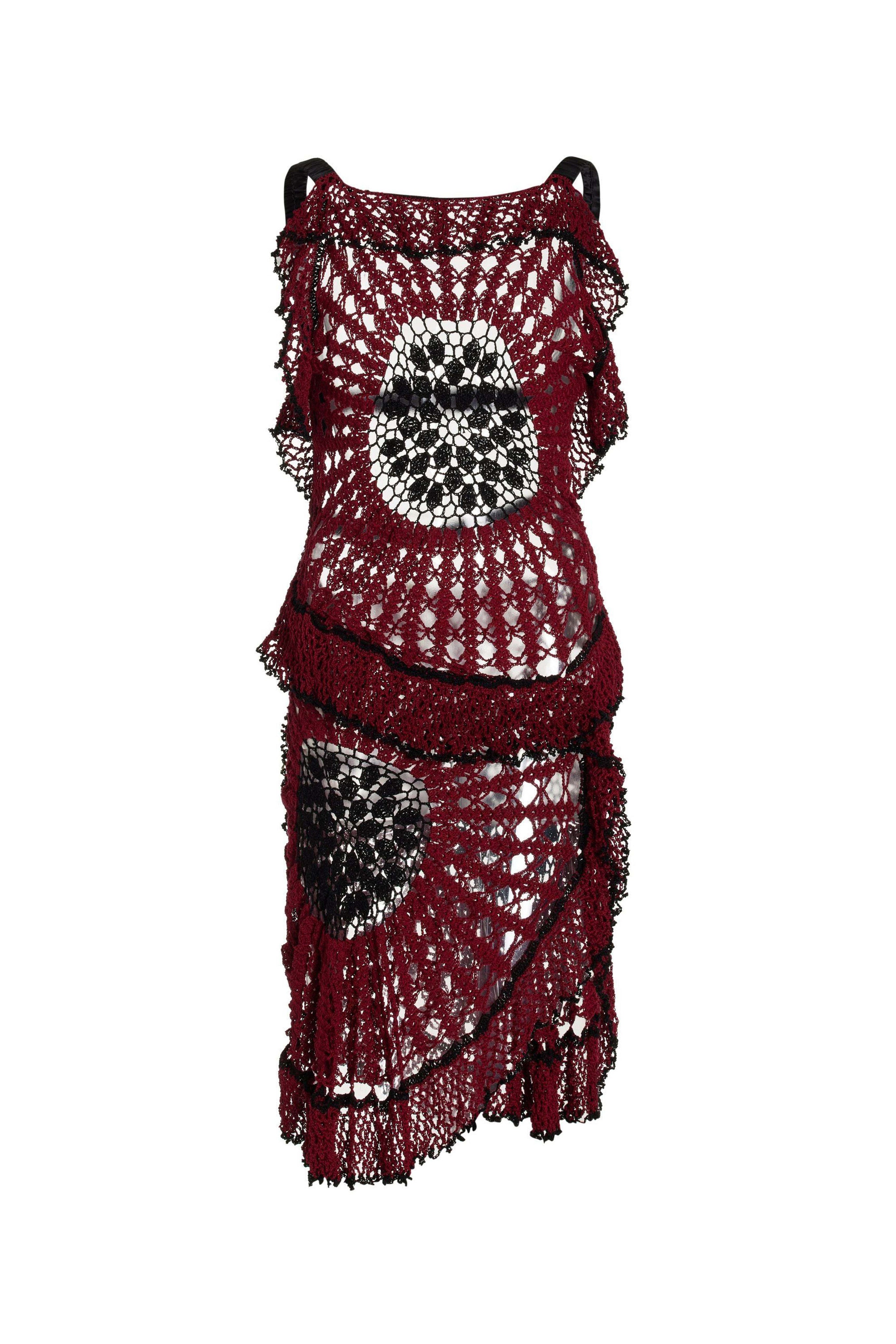 Trio Crochet Web Dress