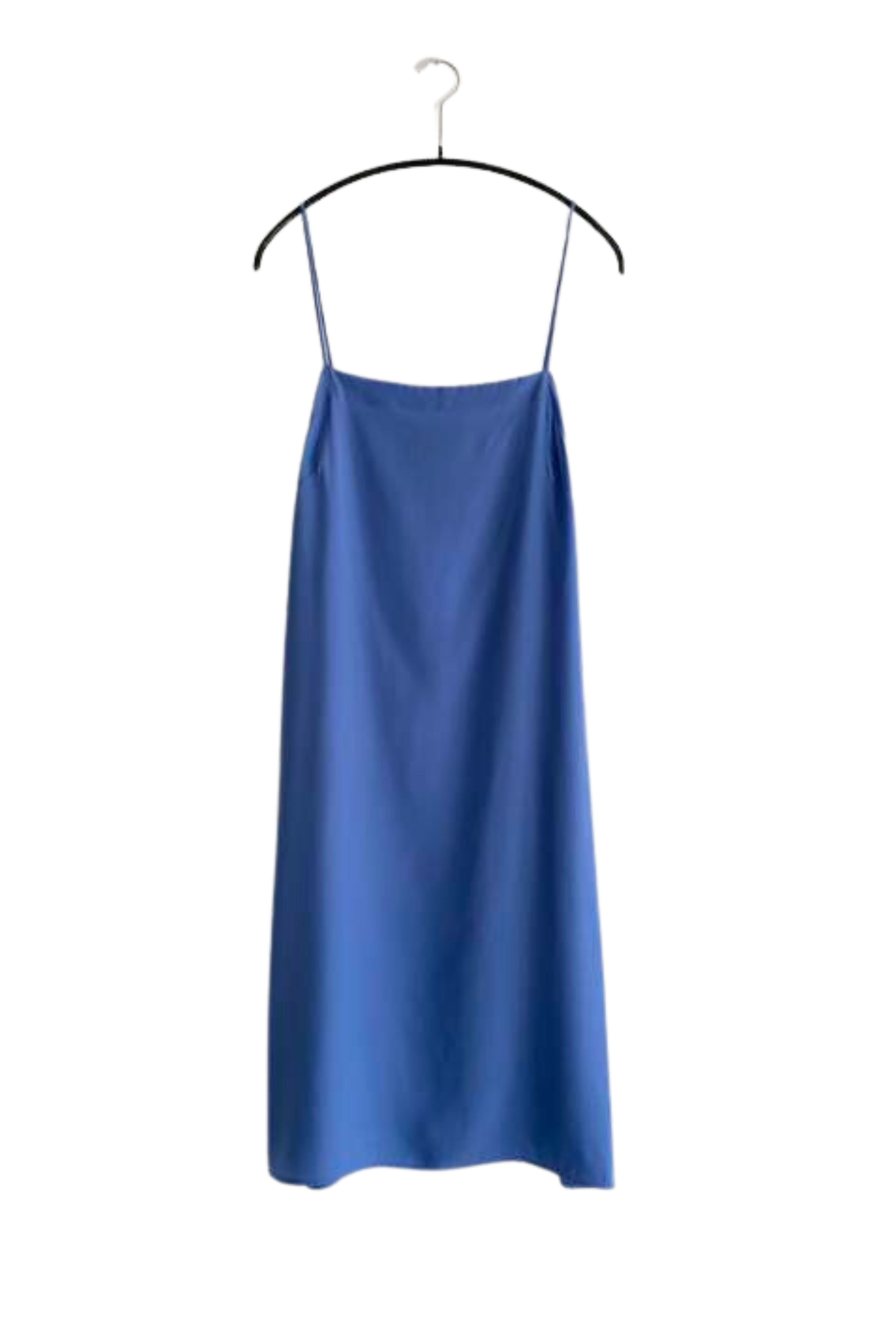 KAMPERETT Short Silk Slip Dress in Cornflower