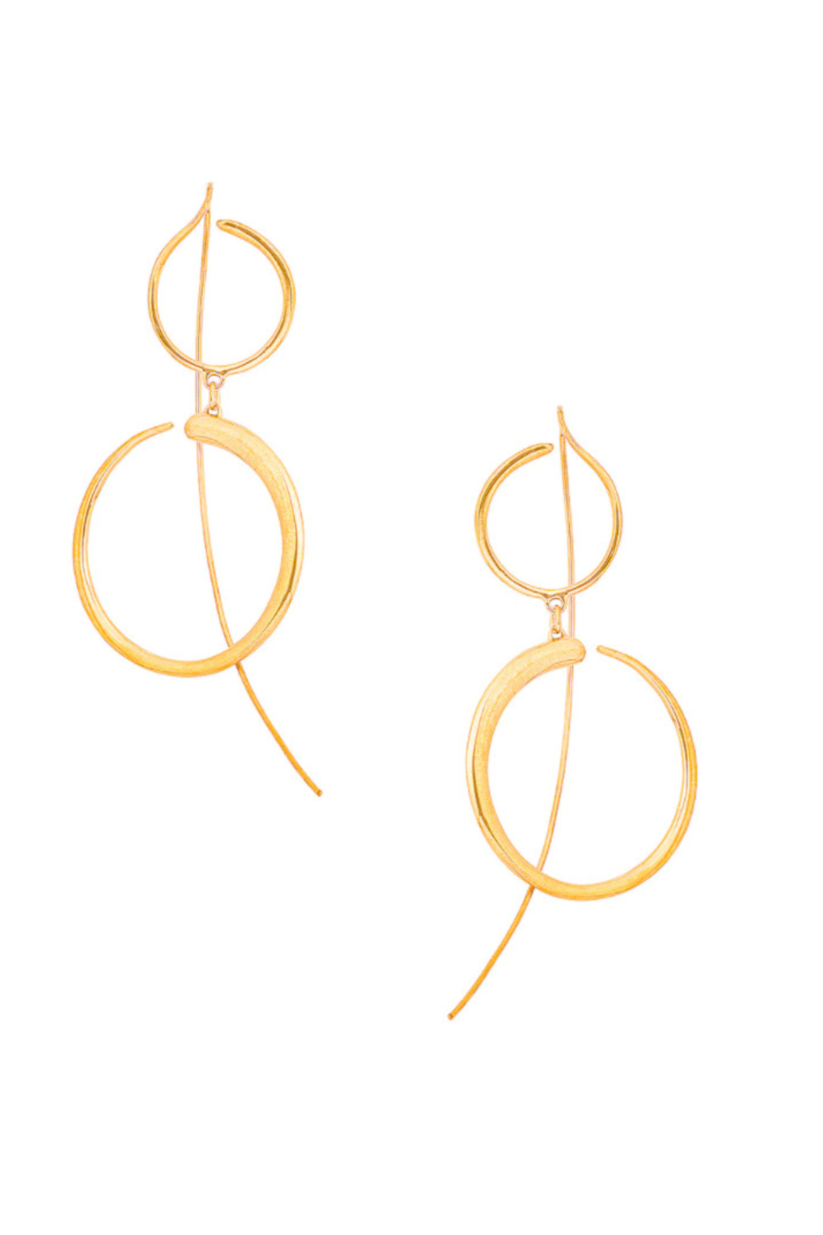 Nandi Gold Drop Earrings