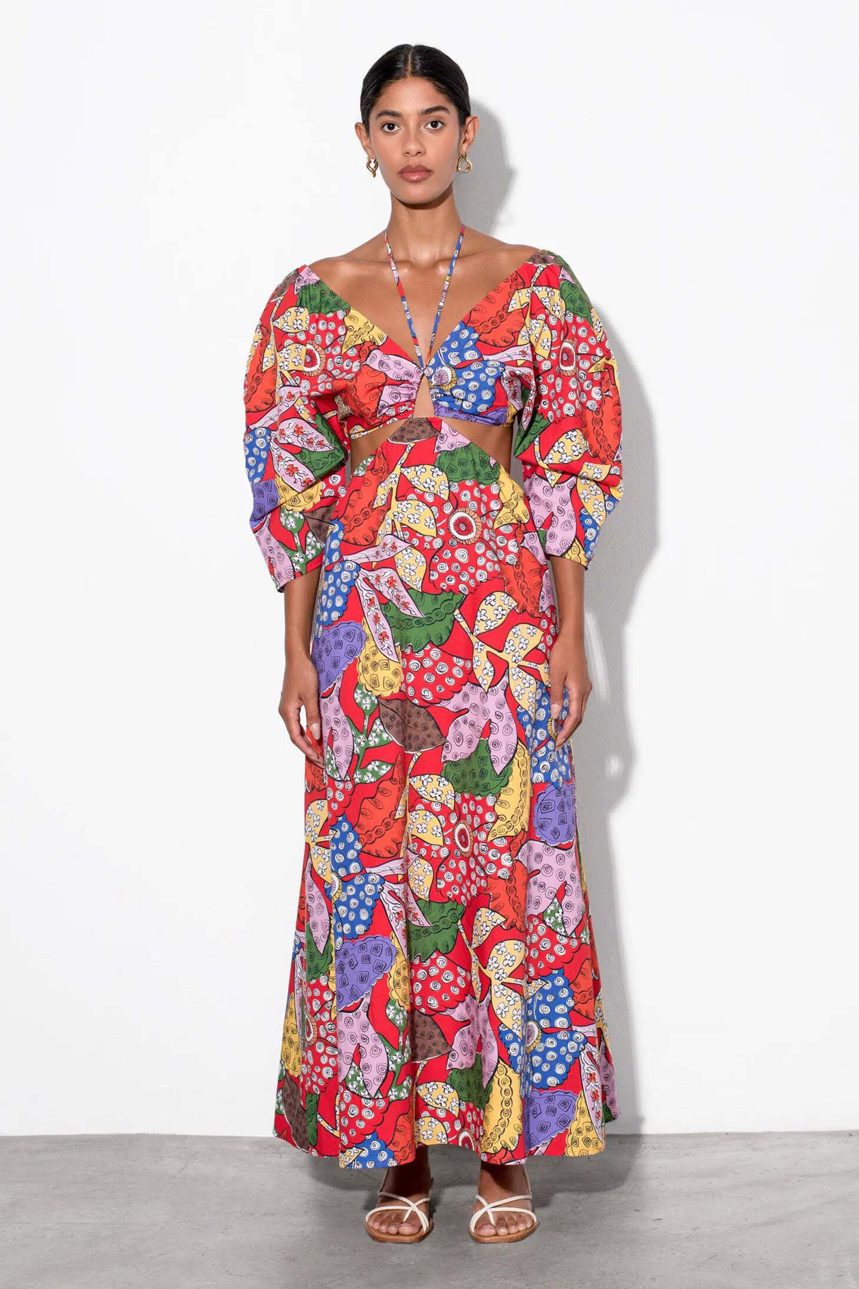 Shaina Printed Maxi Dress
