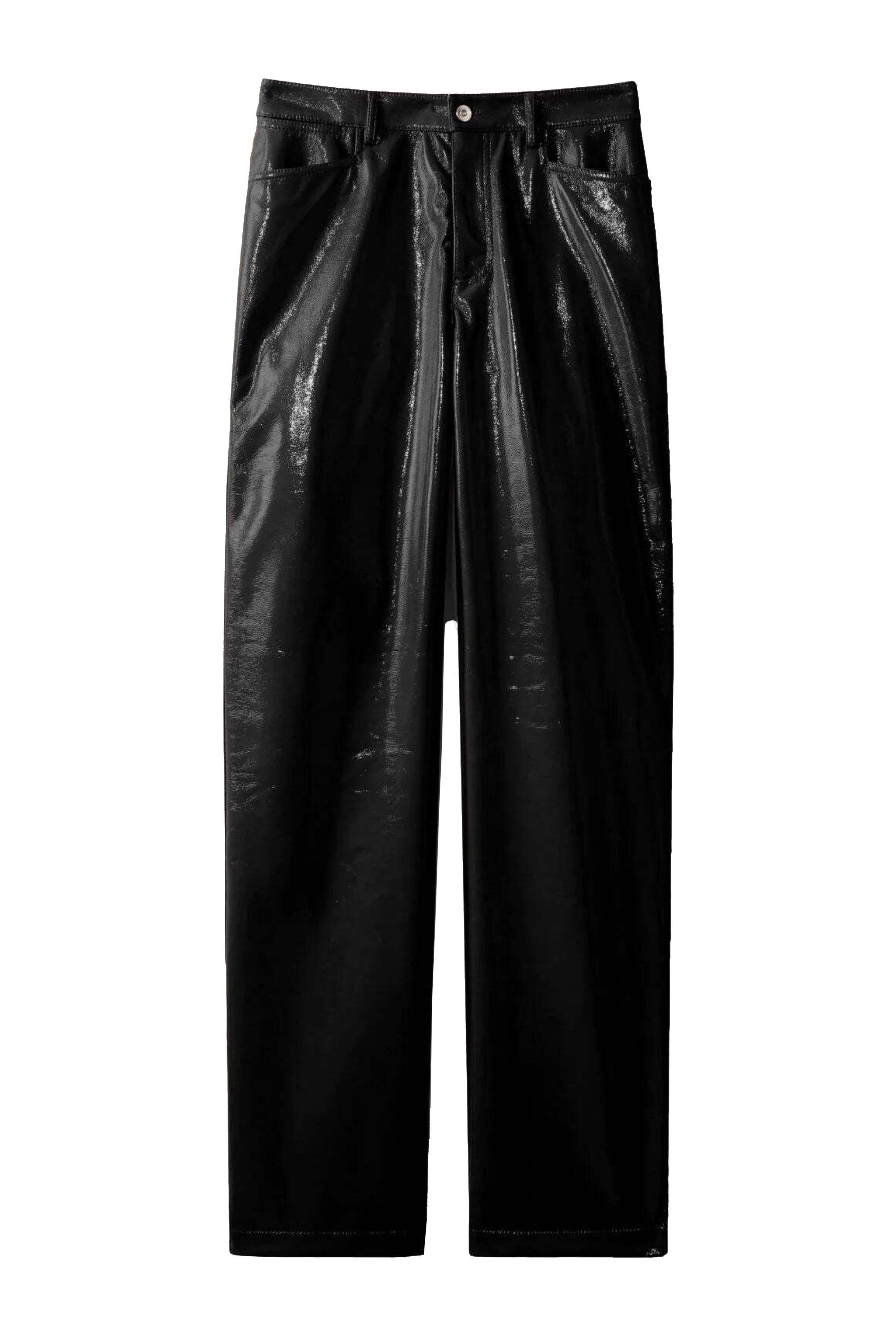 Lacquered Canvas Pants