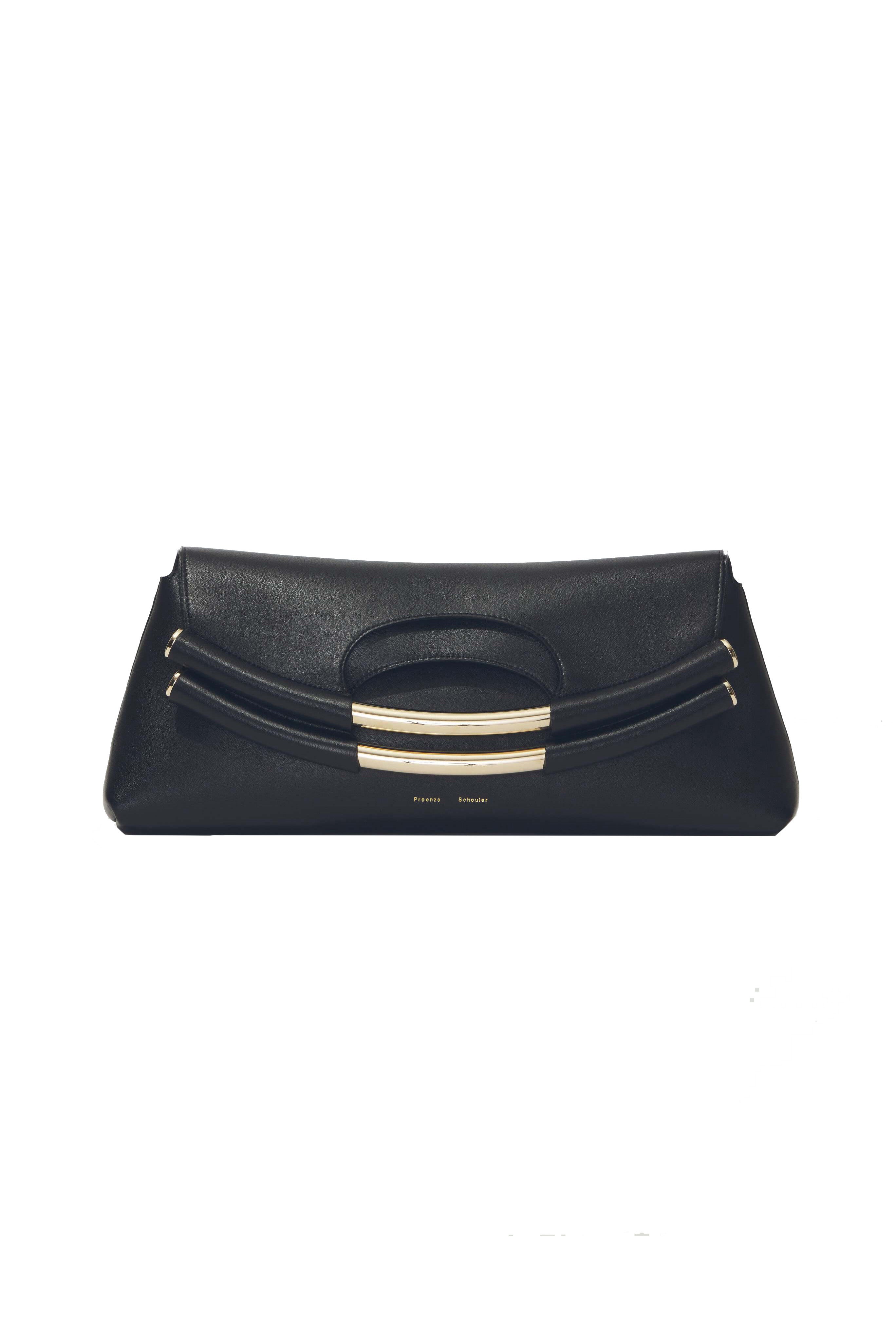 Classic mini pouch - Lambskin & silver-tone metal, black — Fashion