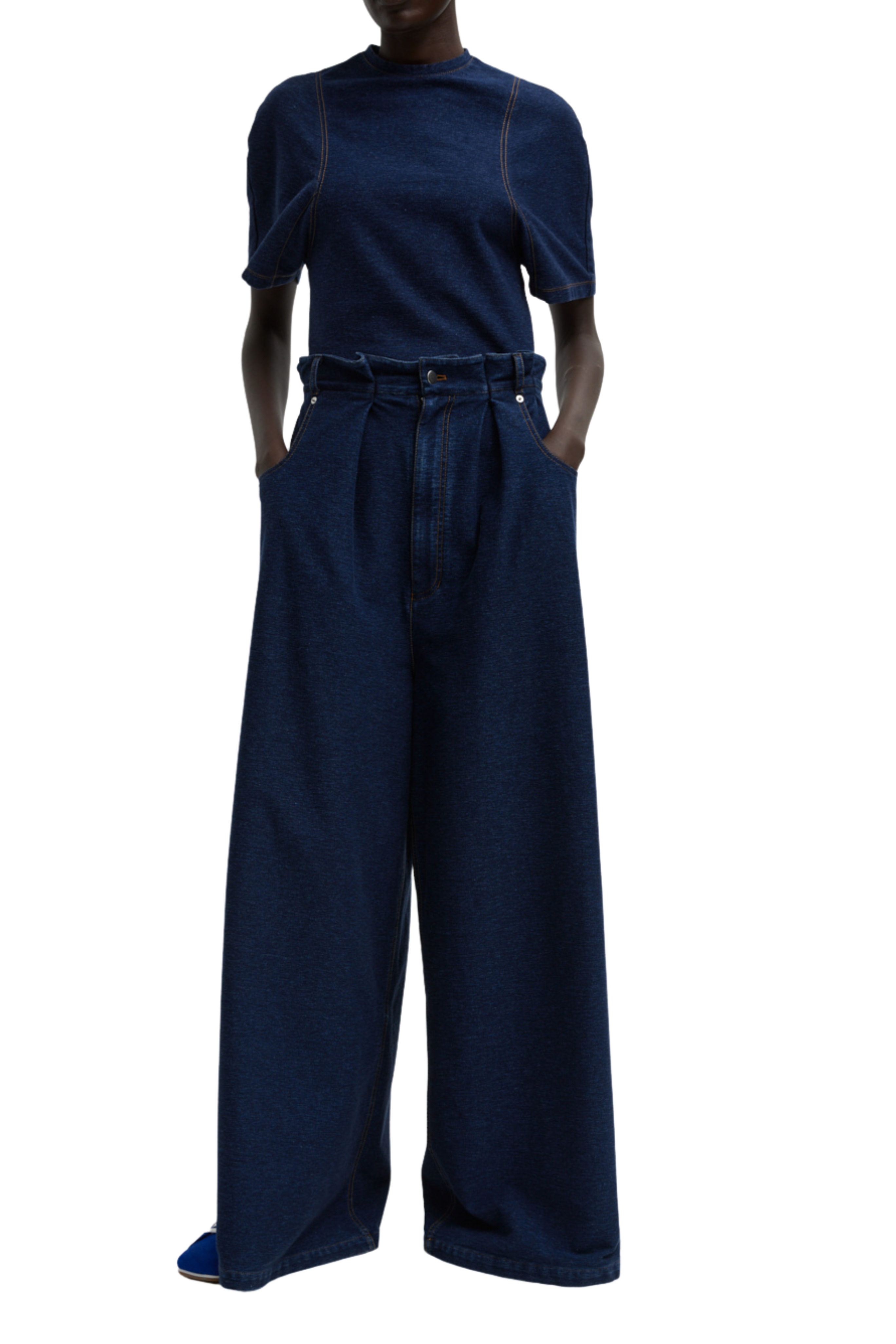 TIBI Walker Knit Wide Leg Jean