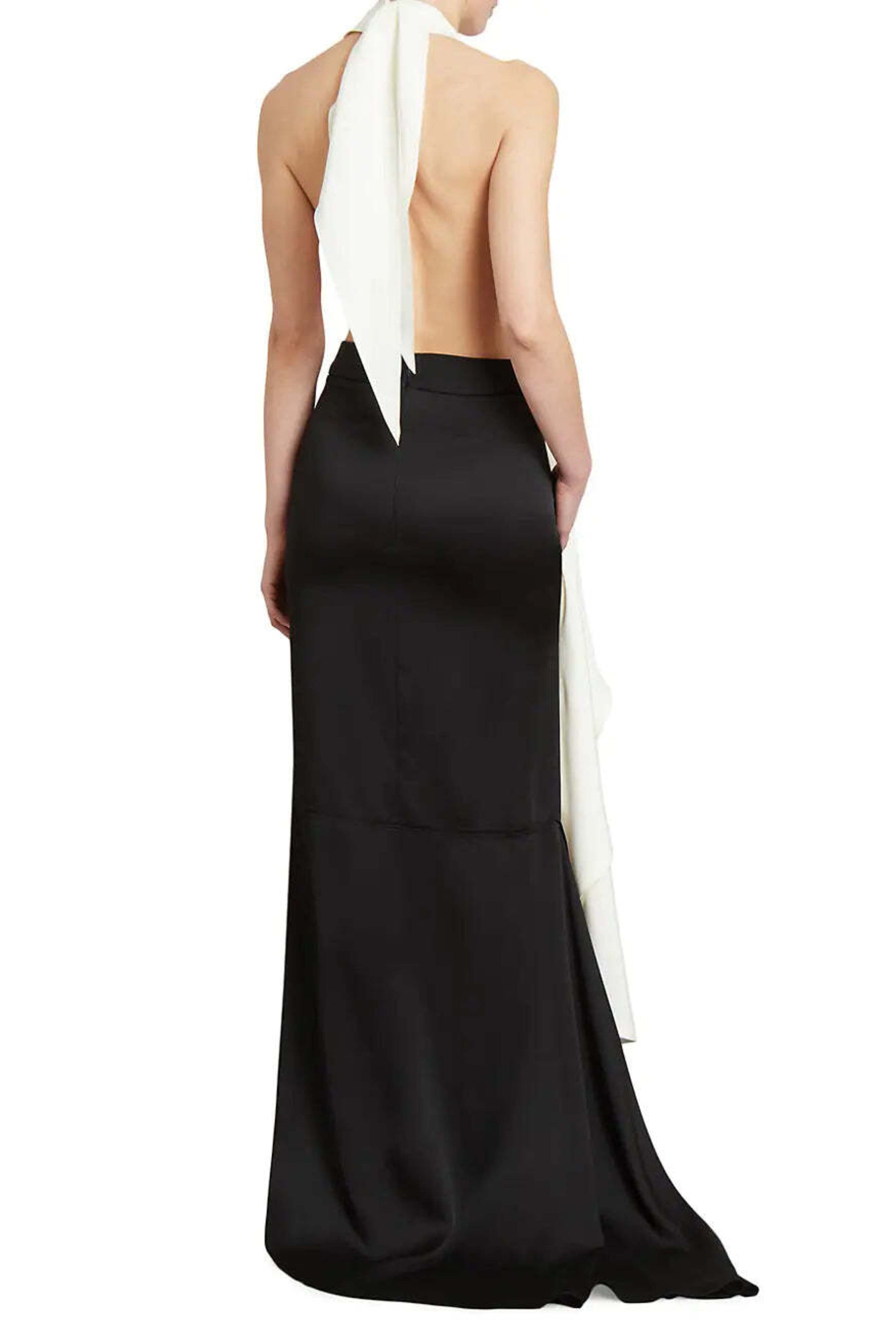Halter Circle Draped Gown