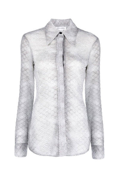 sheer snakeskin shirt