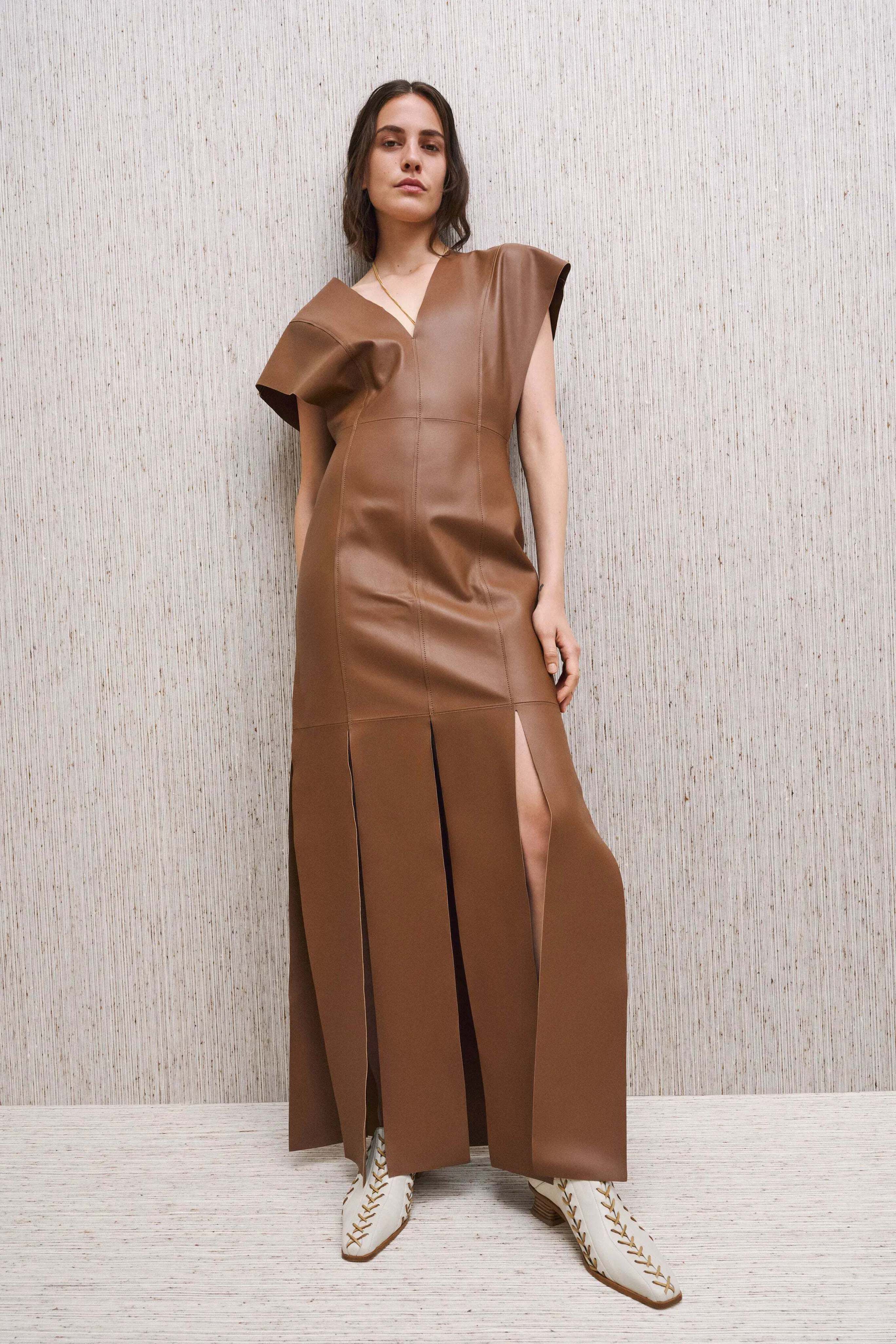 Alondra Leather Dress