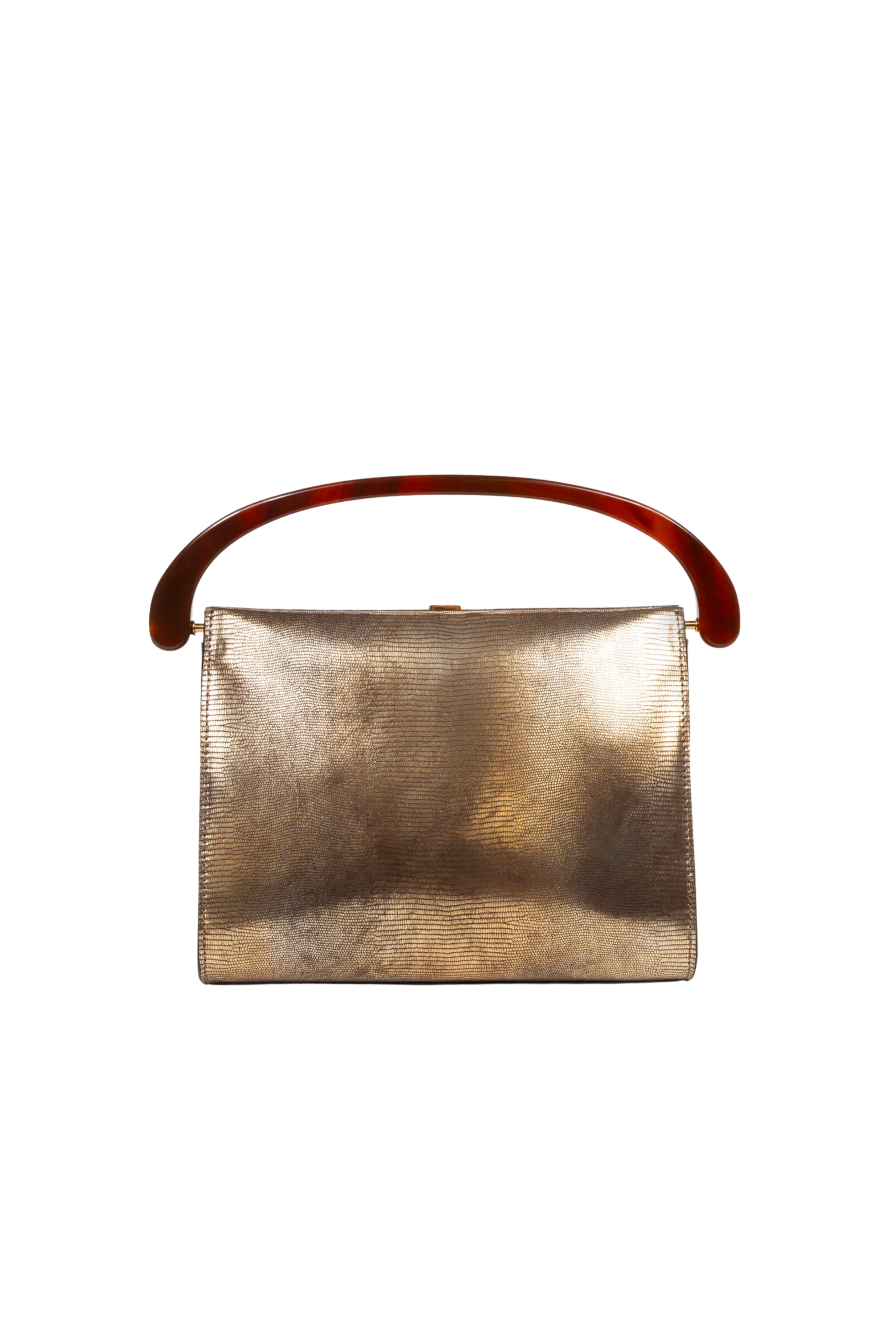 DRIES VAN NOTEN Shiny Leather Bag with Handle