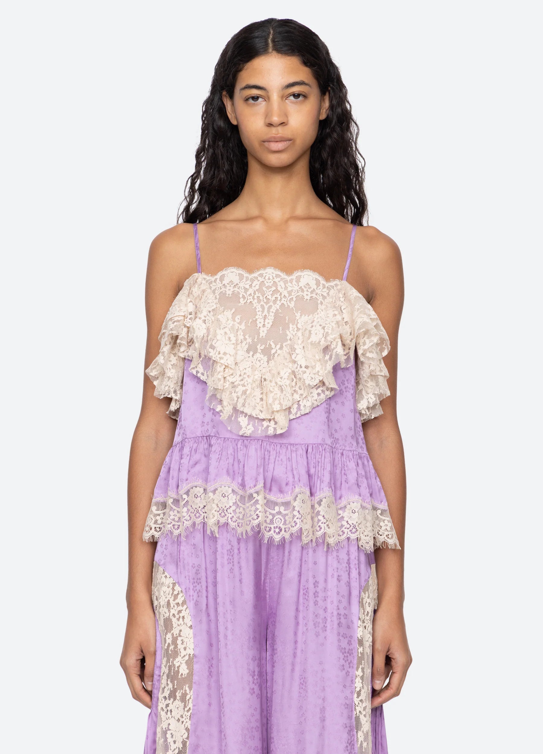 Ethel Solid Camisole Top in Lilac
