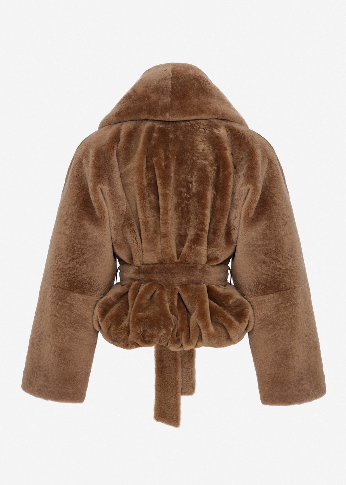 PS27 LEATHER 12 JACKET DARK BROWN SHEARLING