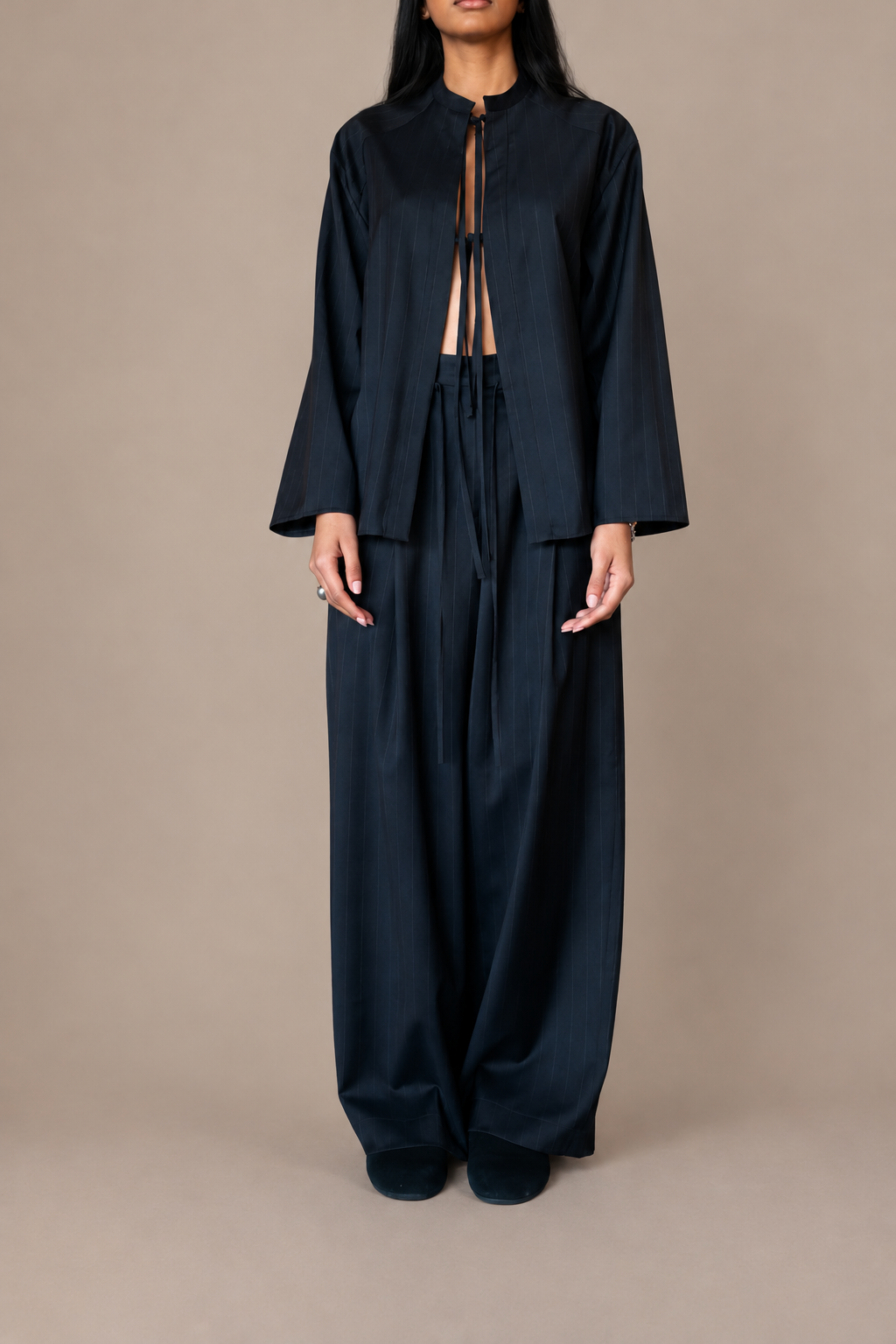The Pinstripe Tie Tunic