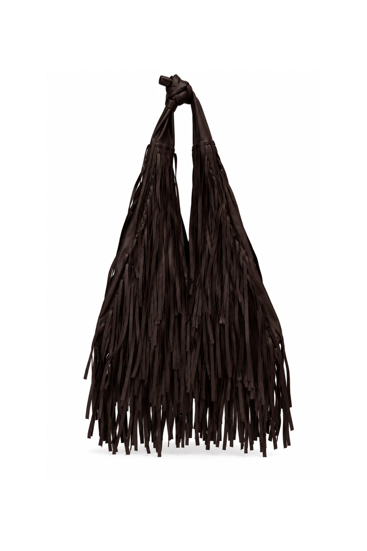 Sofia Fringe Tote - Deep Cacao