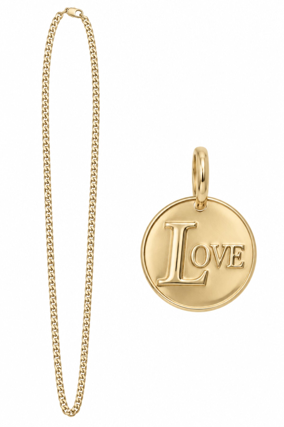 Medallion Signet Necklace - One Charm