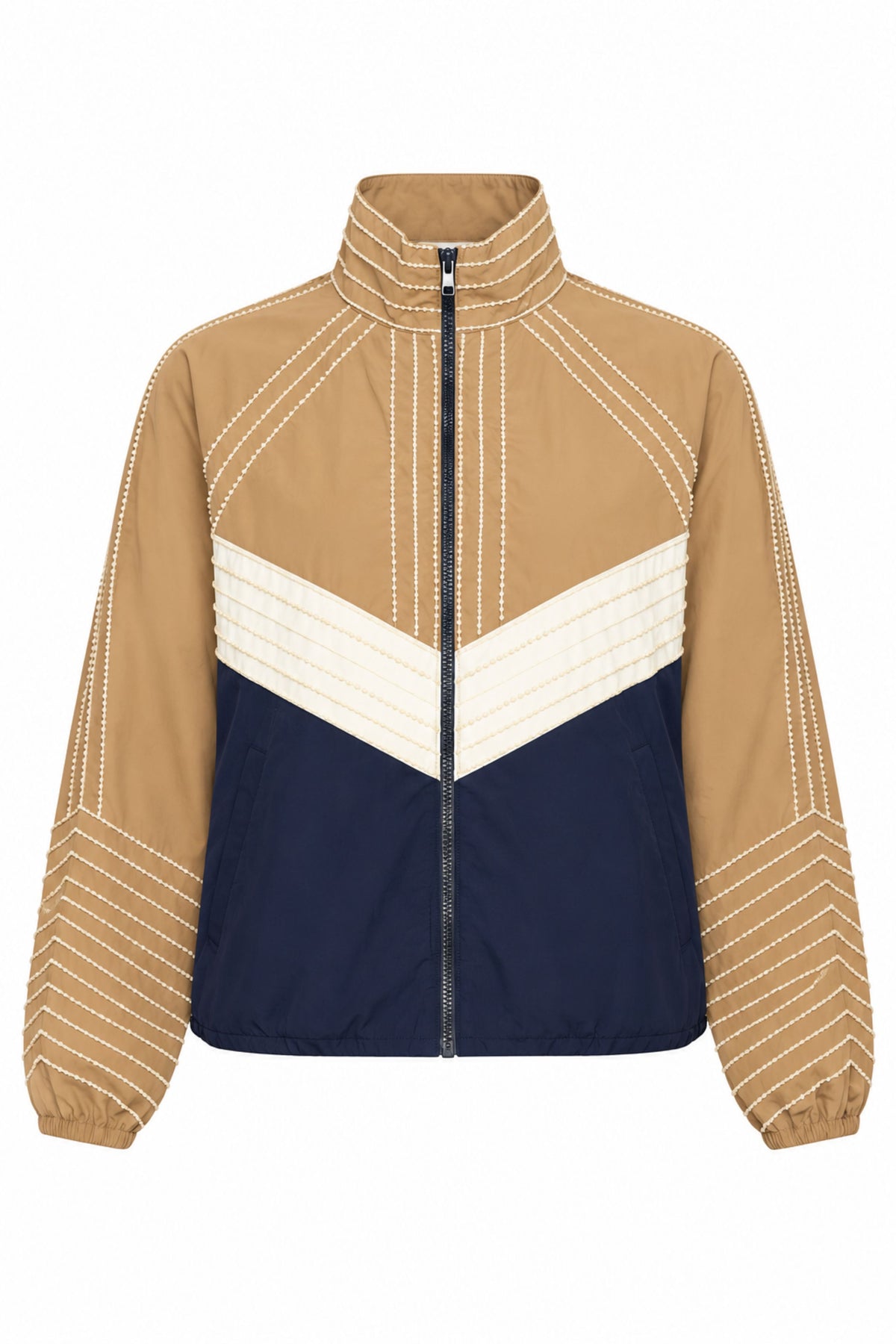 QUINN EMB BEADED WINDBREAKER