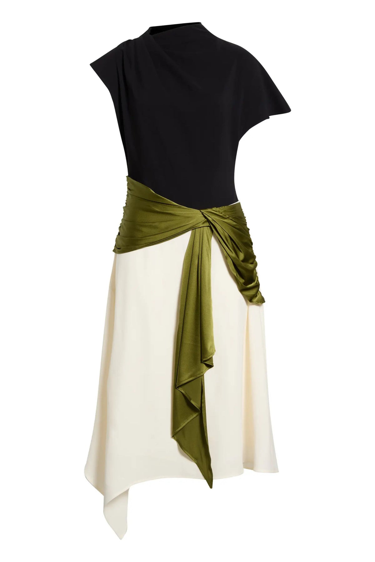 Davina Dress - Black/Pear Multi
