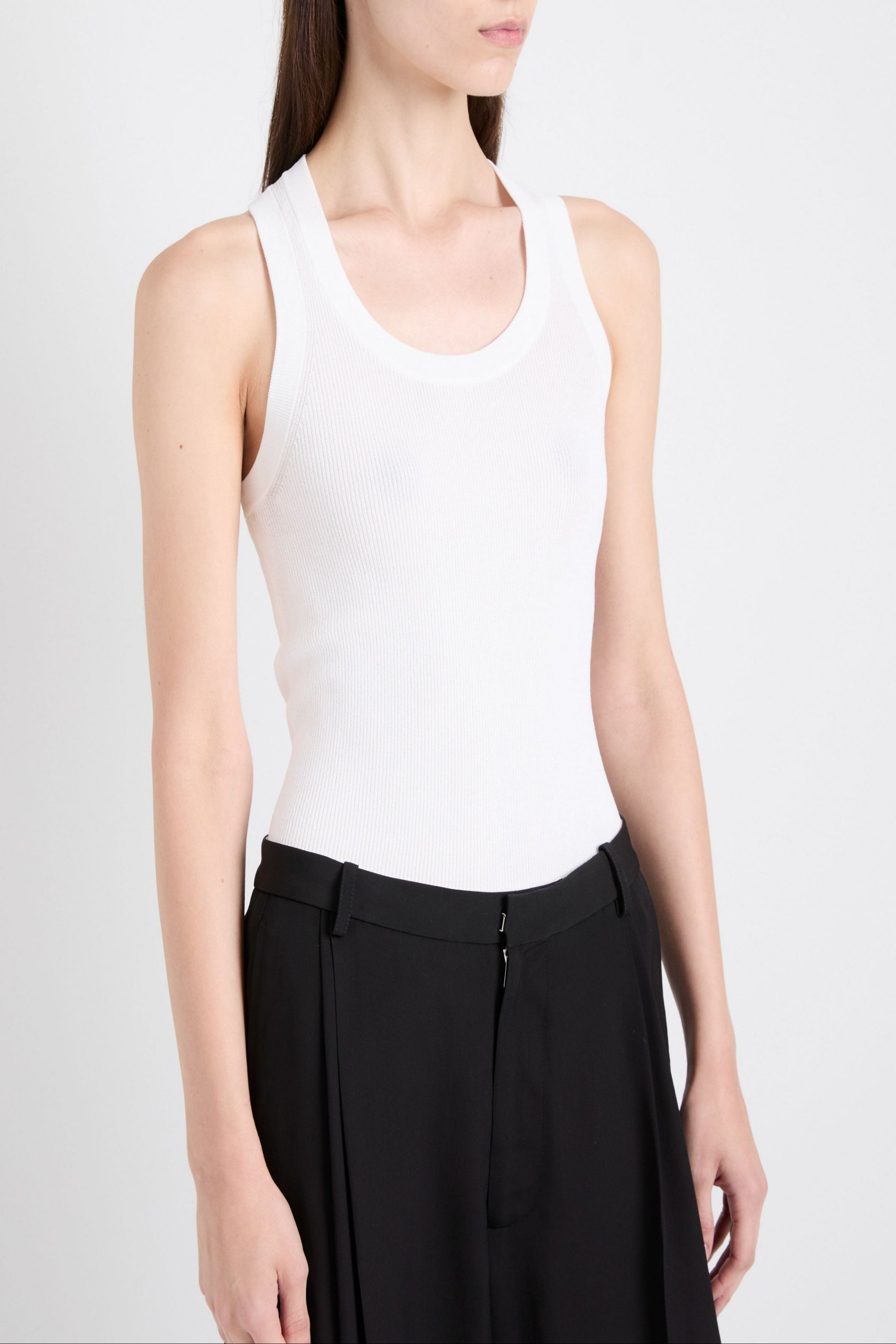 Roberts Tank in Matte Viscose Rib