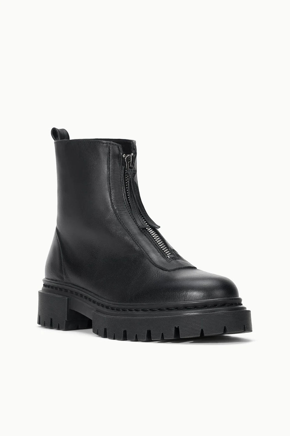 Miles Zip Ankle Boot - Black