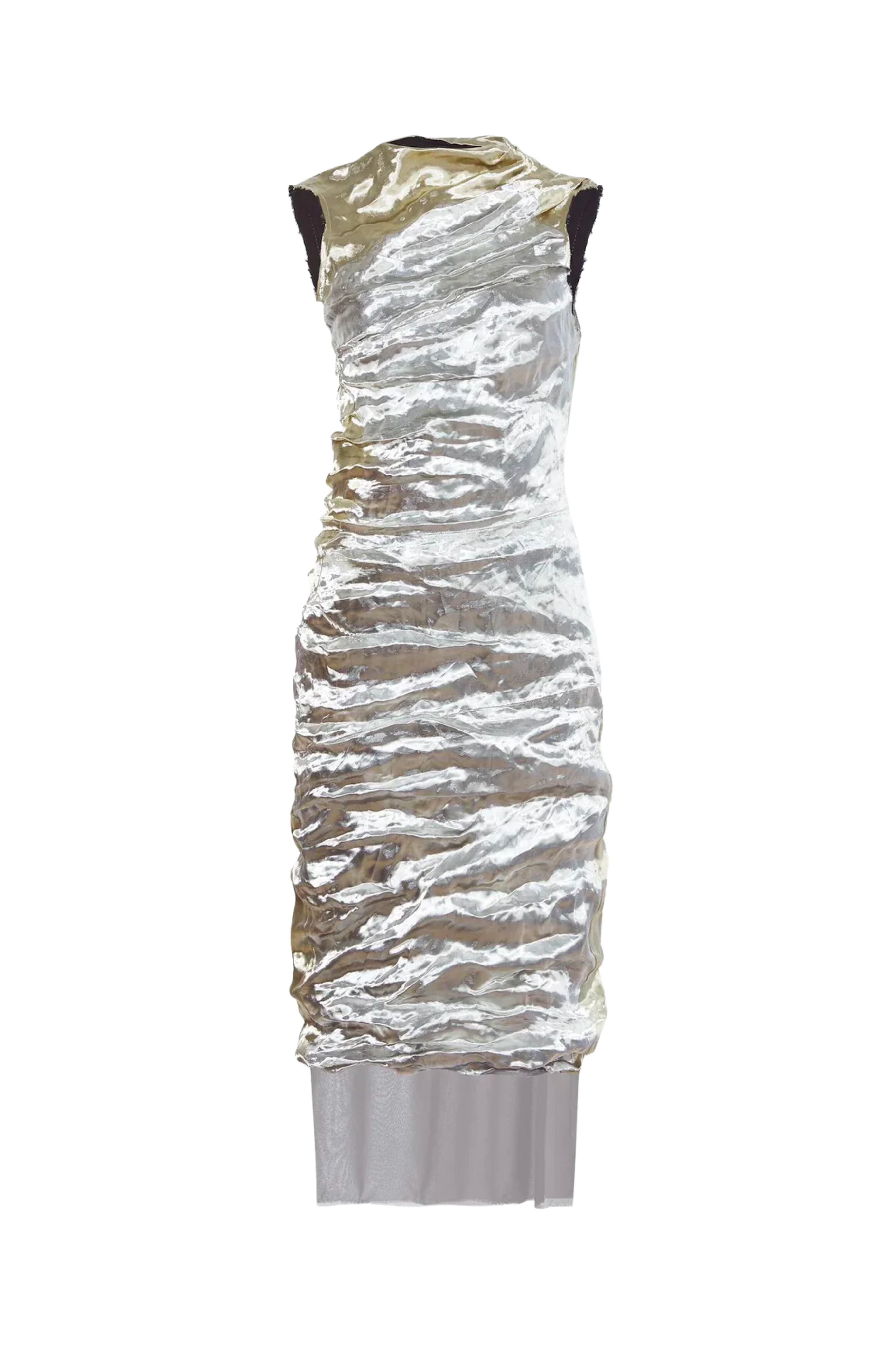Proenza Schouler Crushed Metal Dress