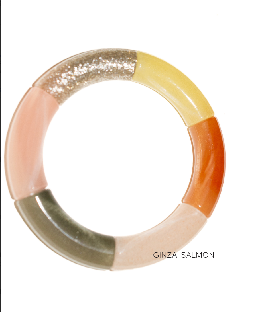 Colorblock Bracelet - Ginza Salmon