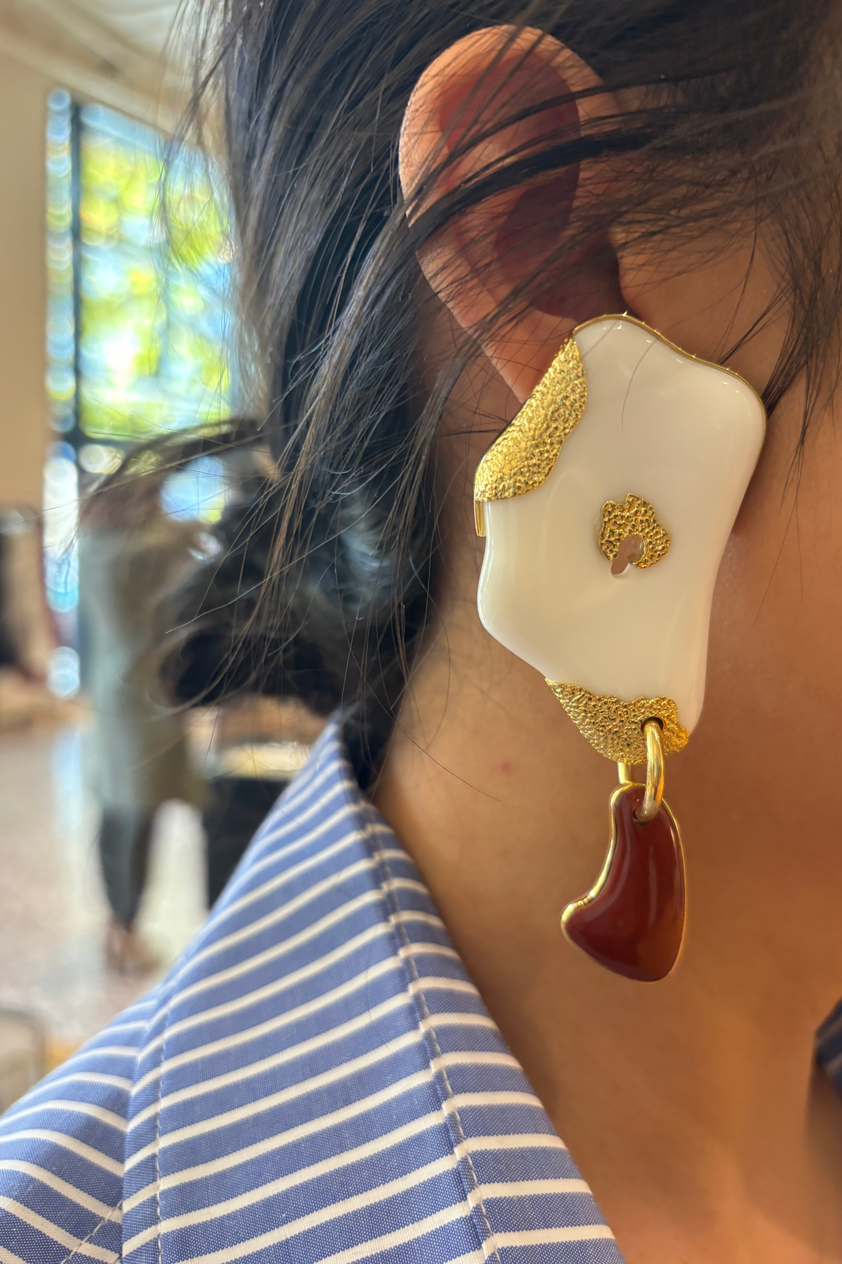 Big Gold Bow Earrings – Sunshine Tienda®