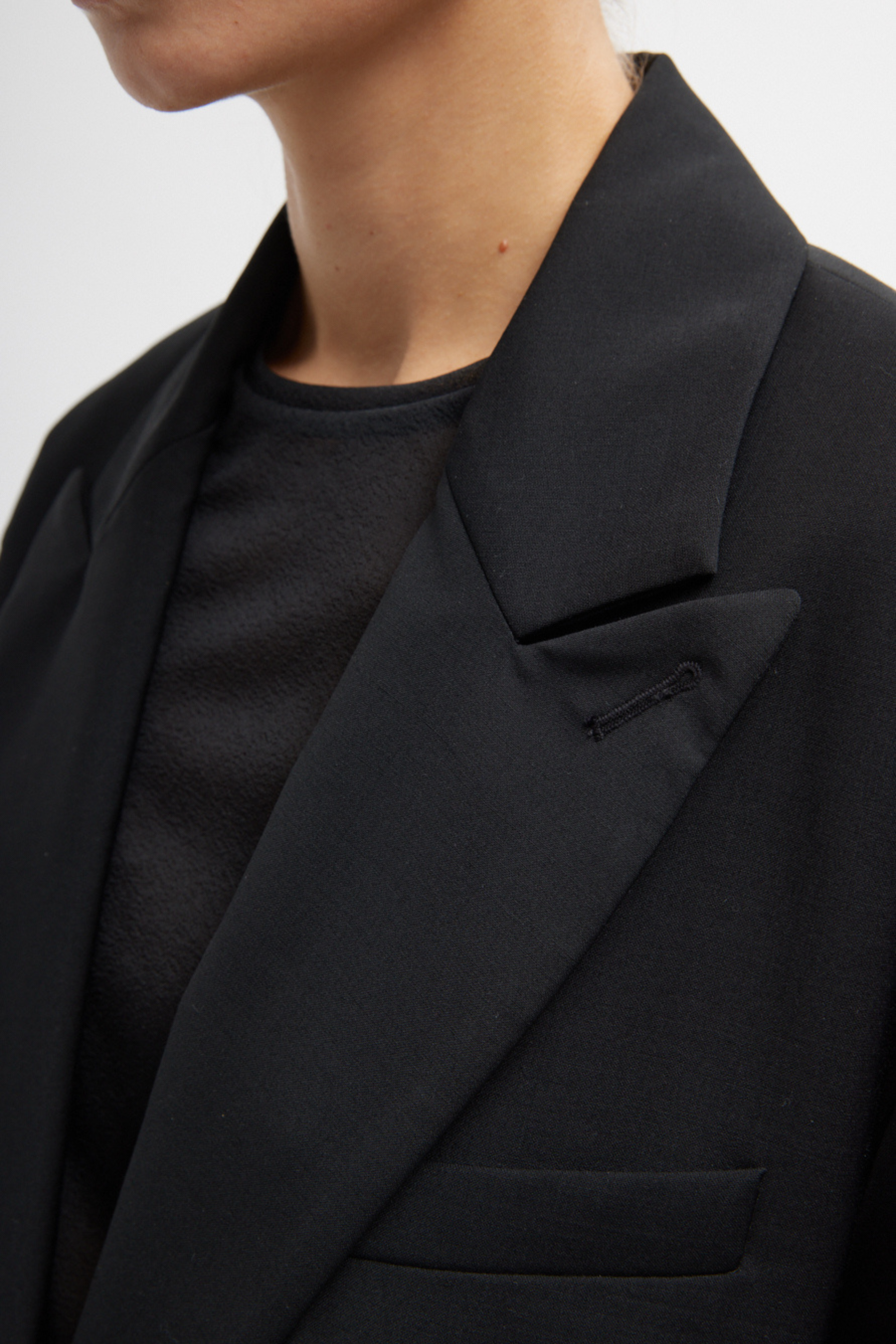 Tropical Wool Liam Blazer - Black